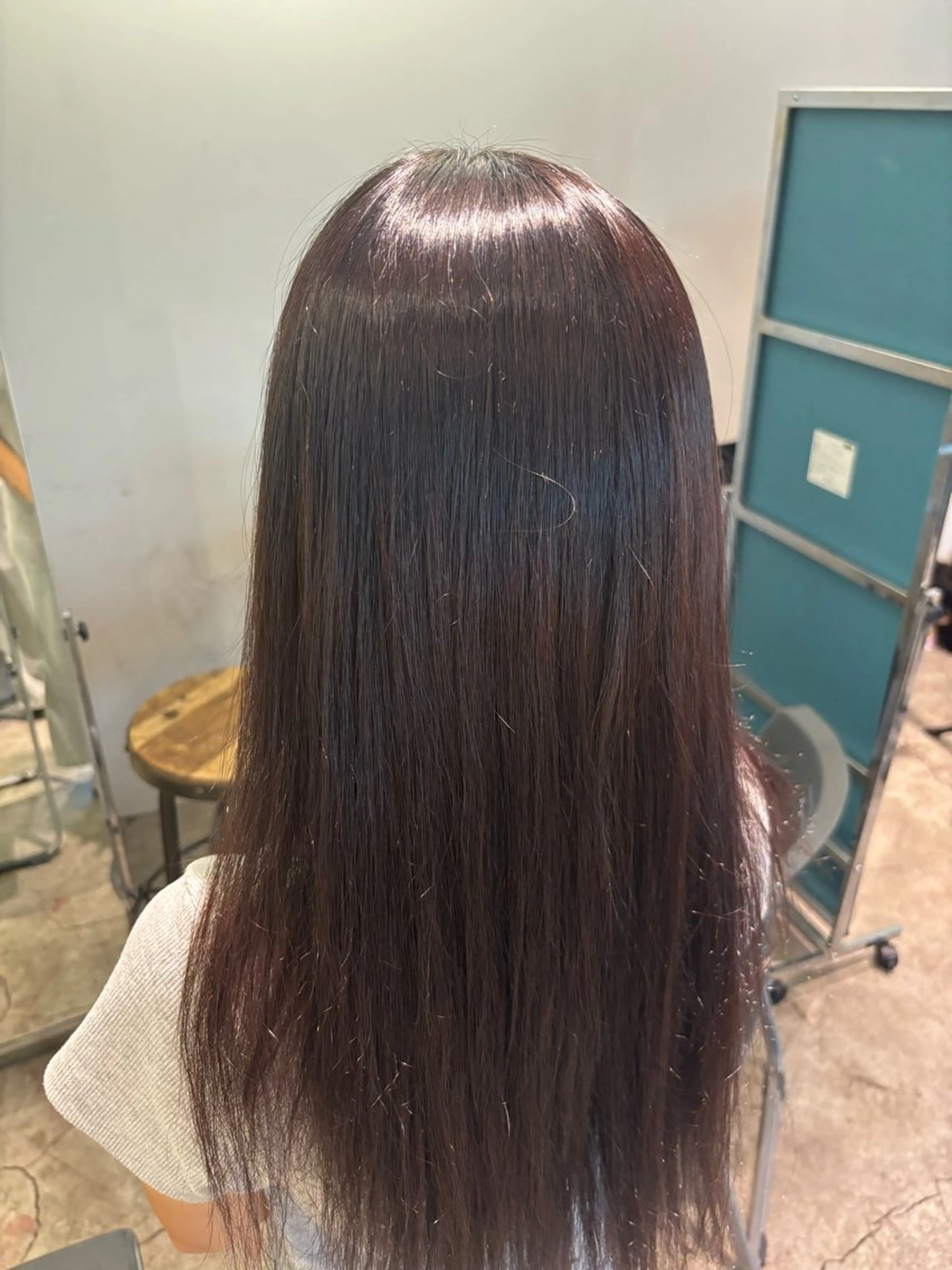 ロング カット 縮毛矯正 トリートメント ALBUM Academy成田楓のヘアスタイル