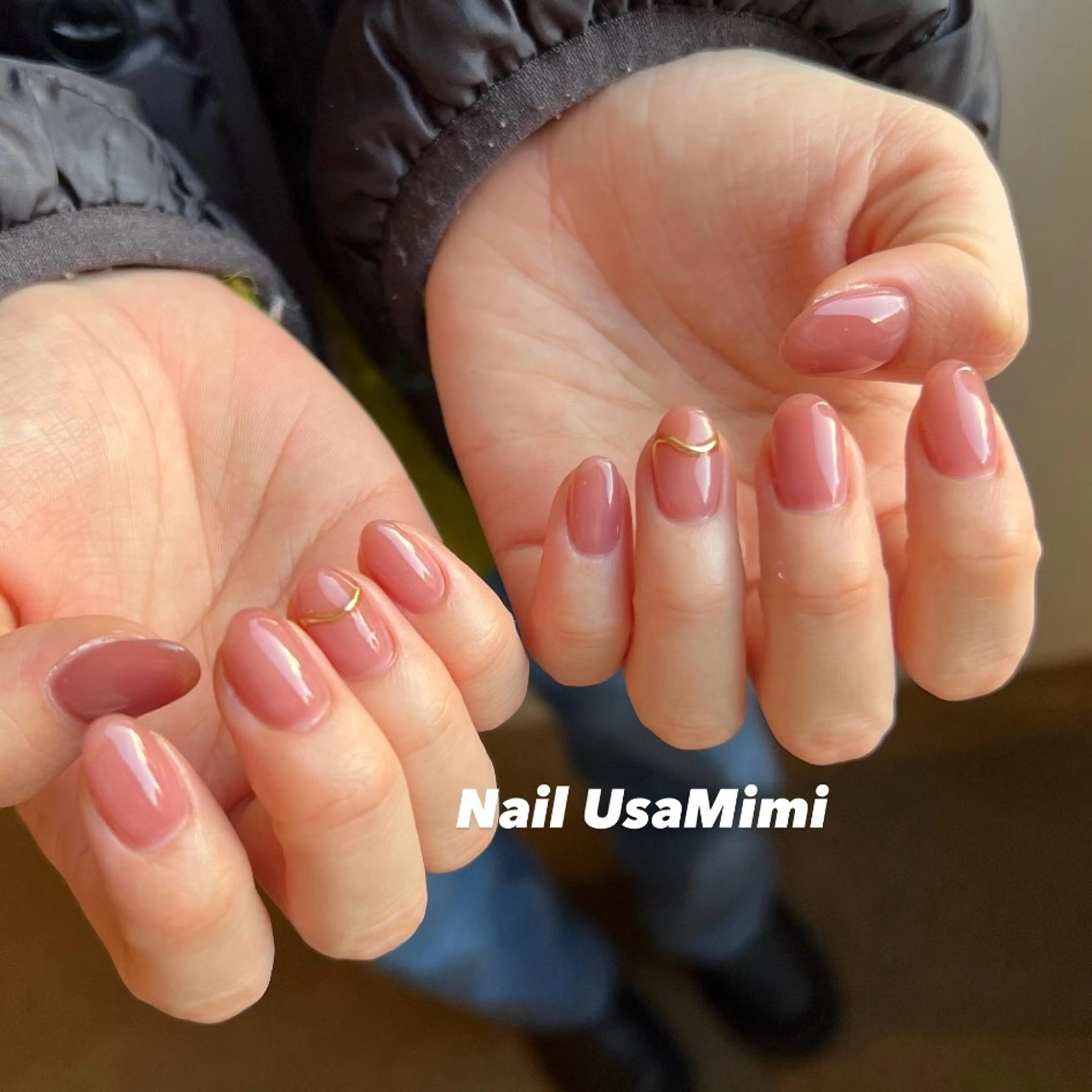 ネイル ジェルネイル マグネットネイル 持ち込み ワンカラーネイル パラジェル 本町ネイルNail UsaMimiのネイルデザイン
