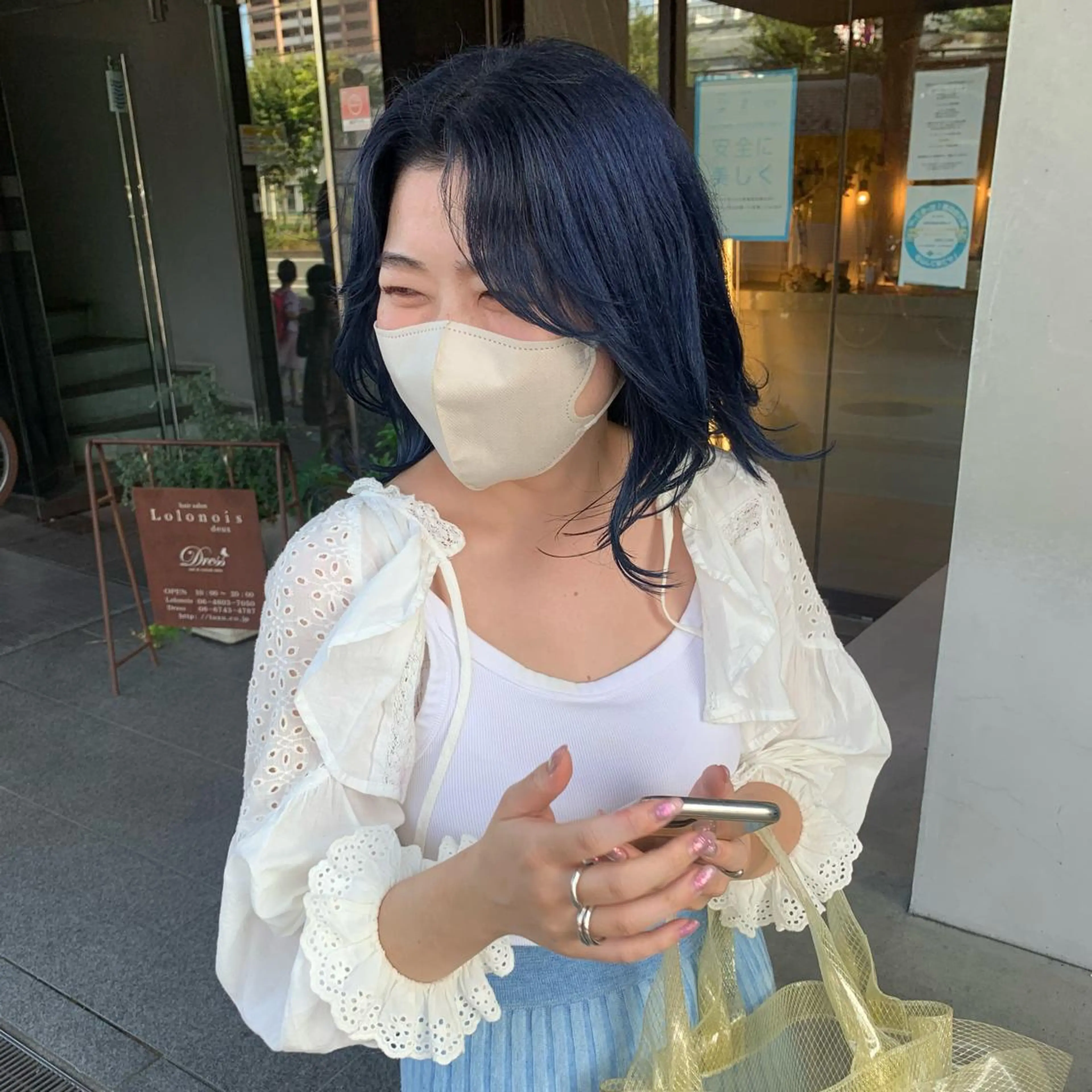 ミディアム カラー ブリーチ/アレンジ 天満/chihiroのヘアスタイル