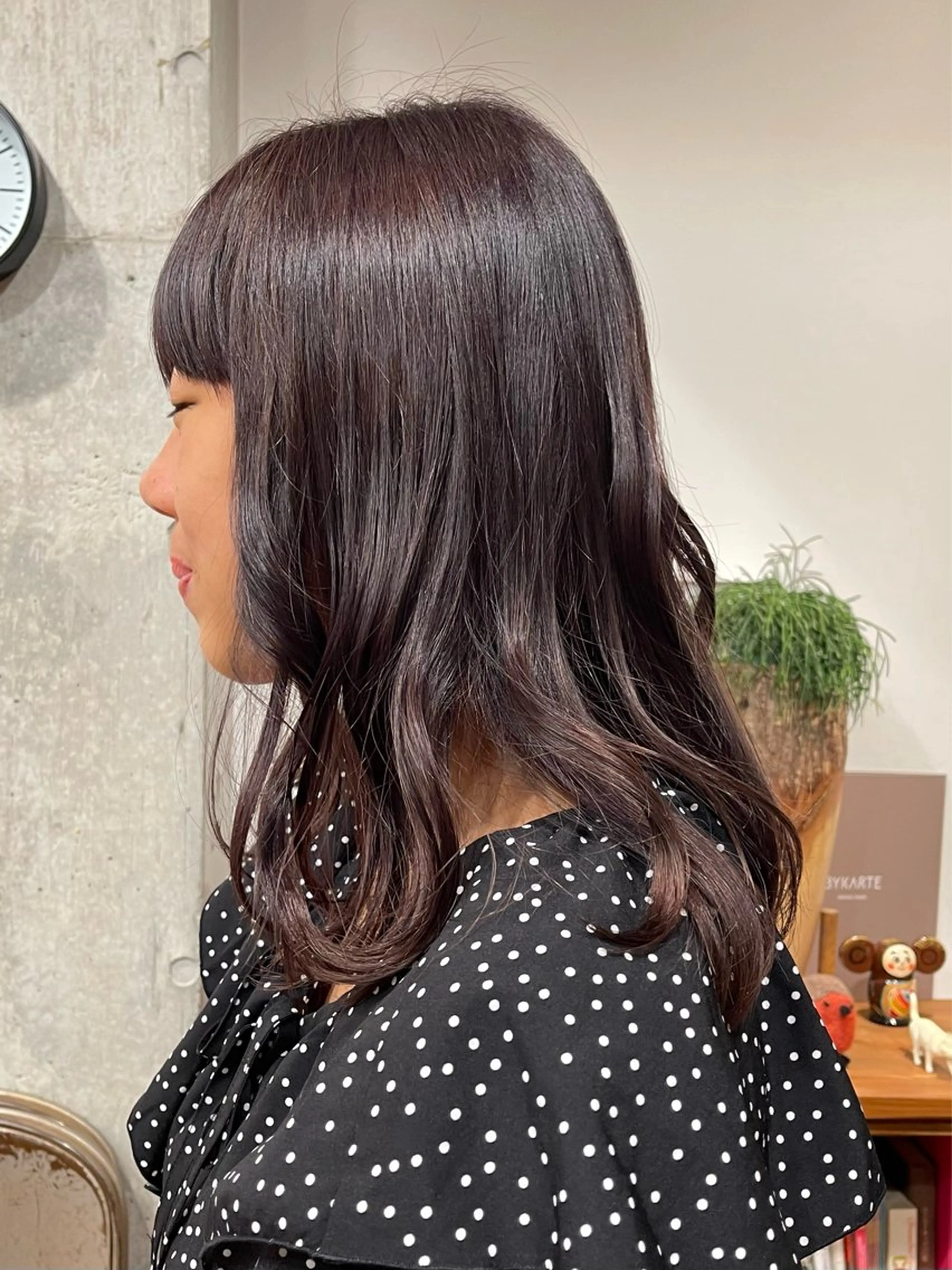 セミロング カラー ヘアカラー 武藤 彩 ⌇パーマモデル募集✂のヘアスタイル