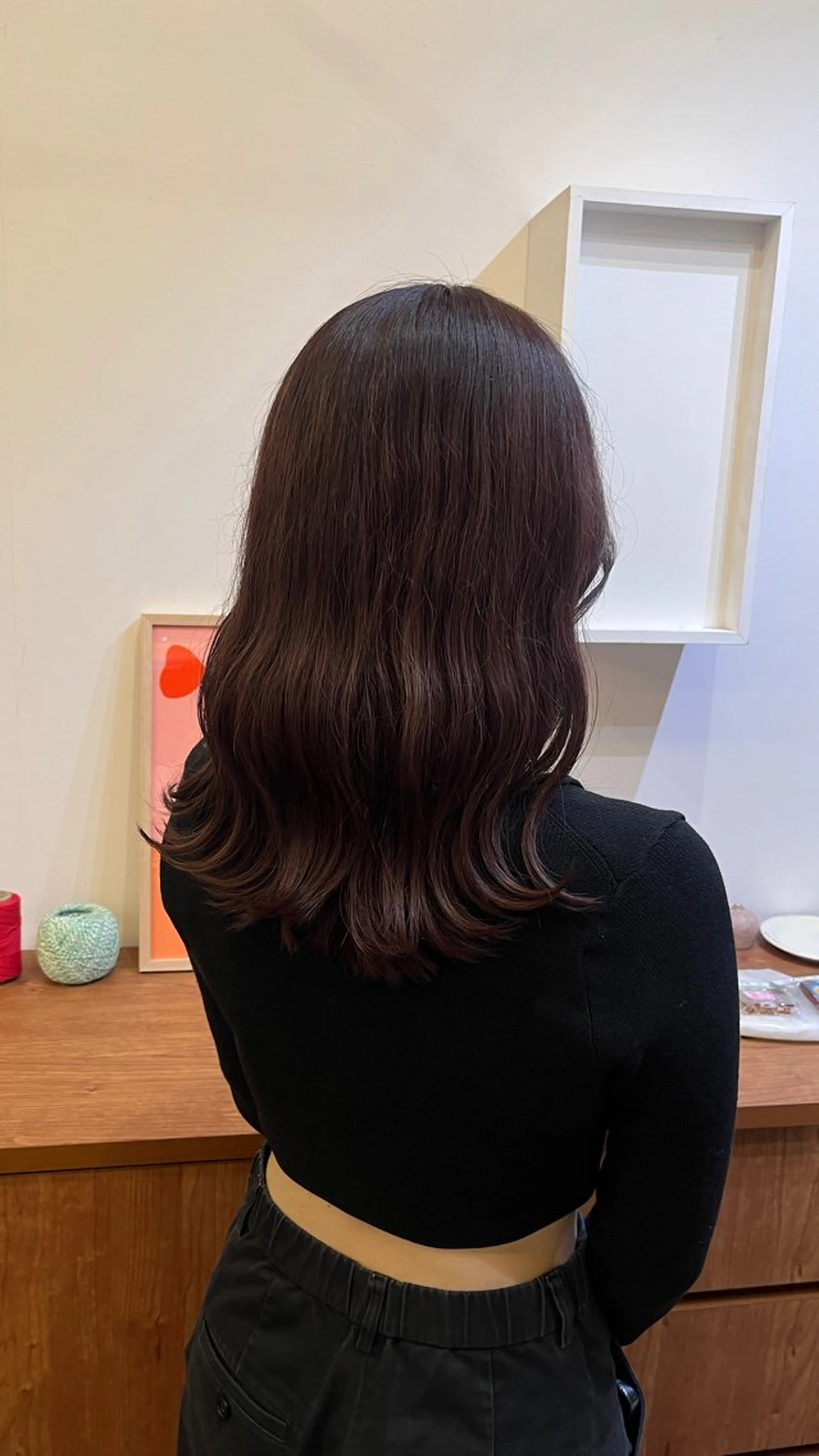 セミロング ヘアカラー ワタナベ ヒナタのヘアスタイル