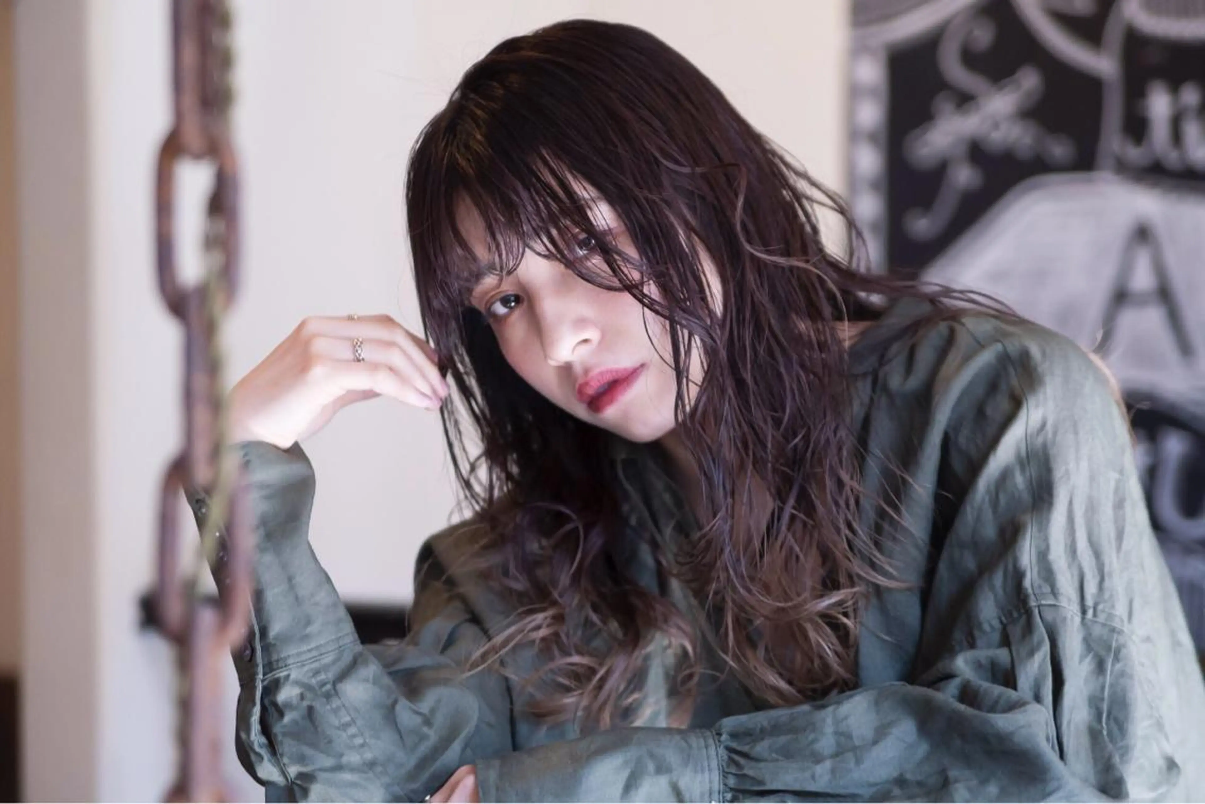 ミディアム カラー hao所属・西山 頌太のヘアスタイル