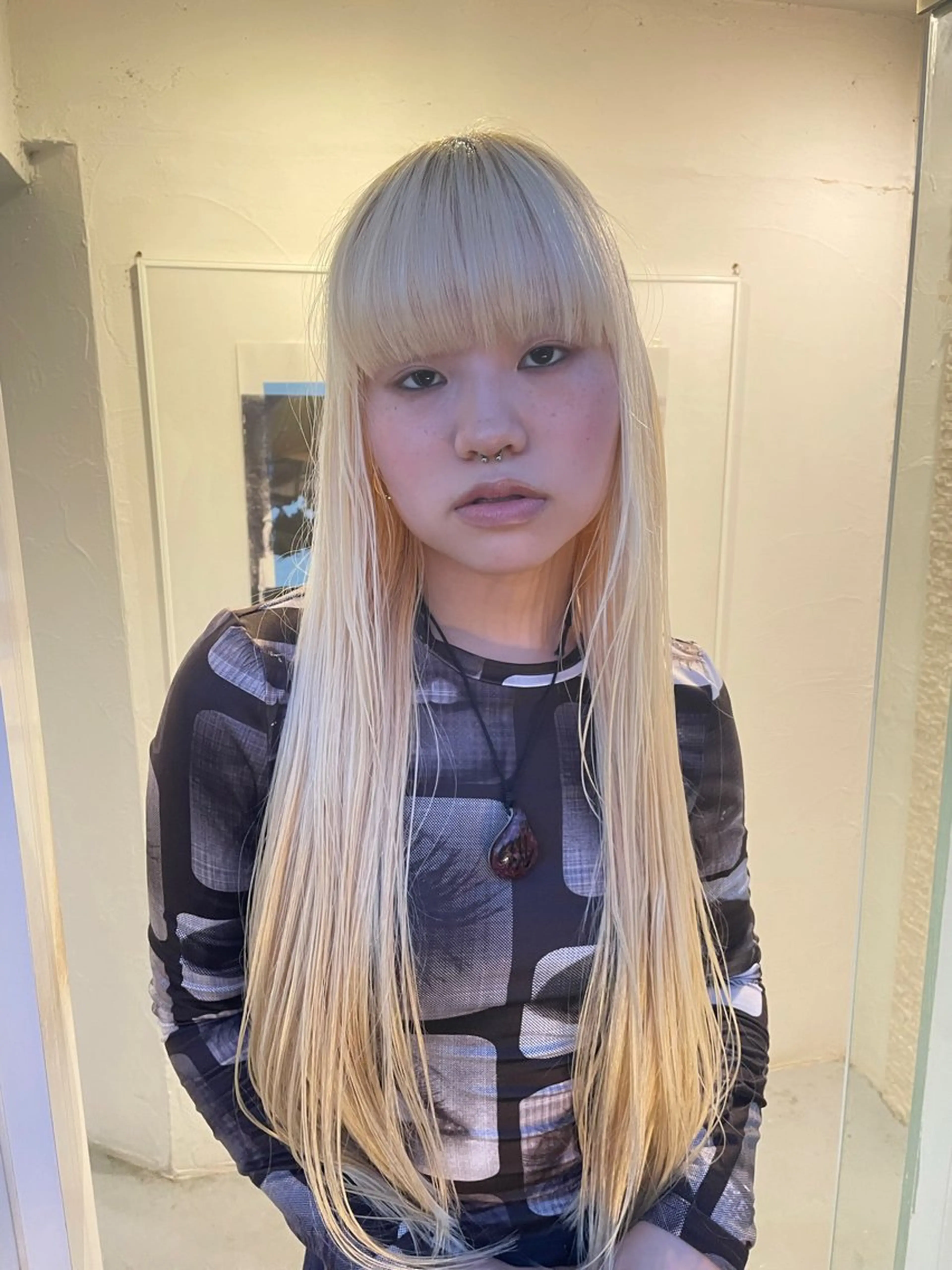 ロング カラー ケアパーマ/ブリーチ daisukeのヘアスタイル