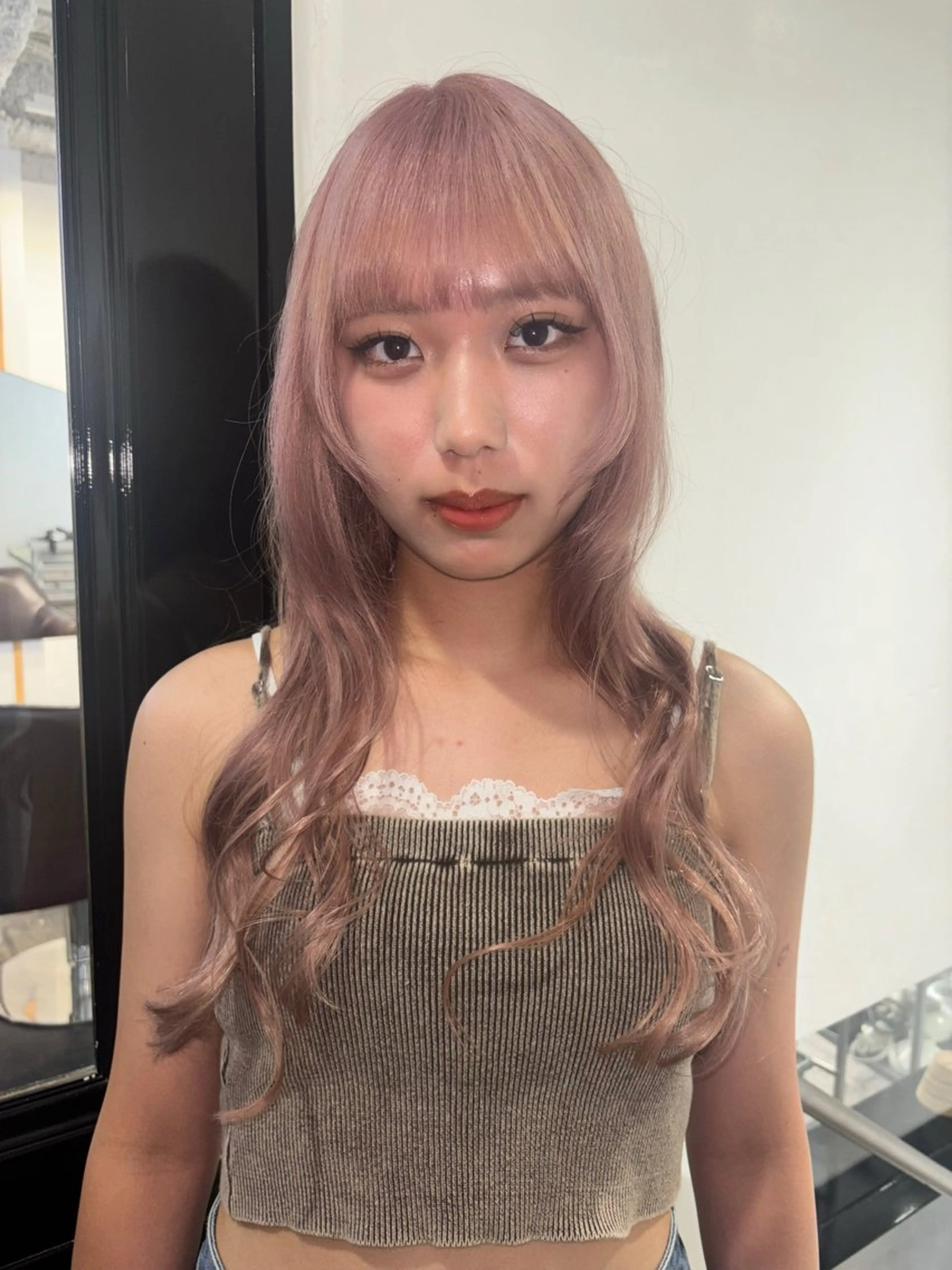 ロング カット ヘアカラー Hana/ハイトーン /レイヤーカットのヘアスタイル