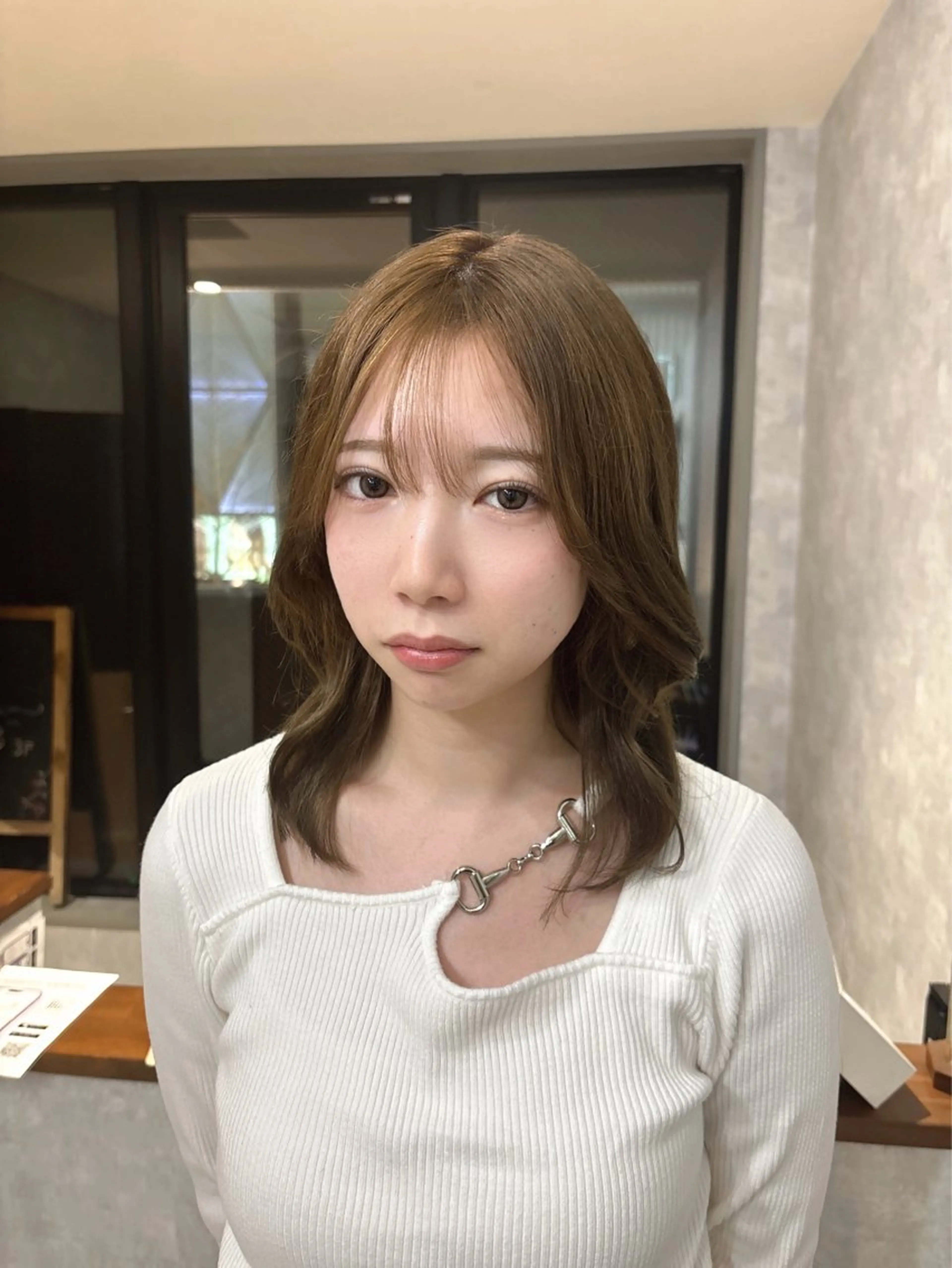 ショート カット ヘアカラー トリートメント 顔まわり/W カラー/リョウのヘアスタイル