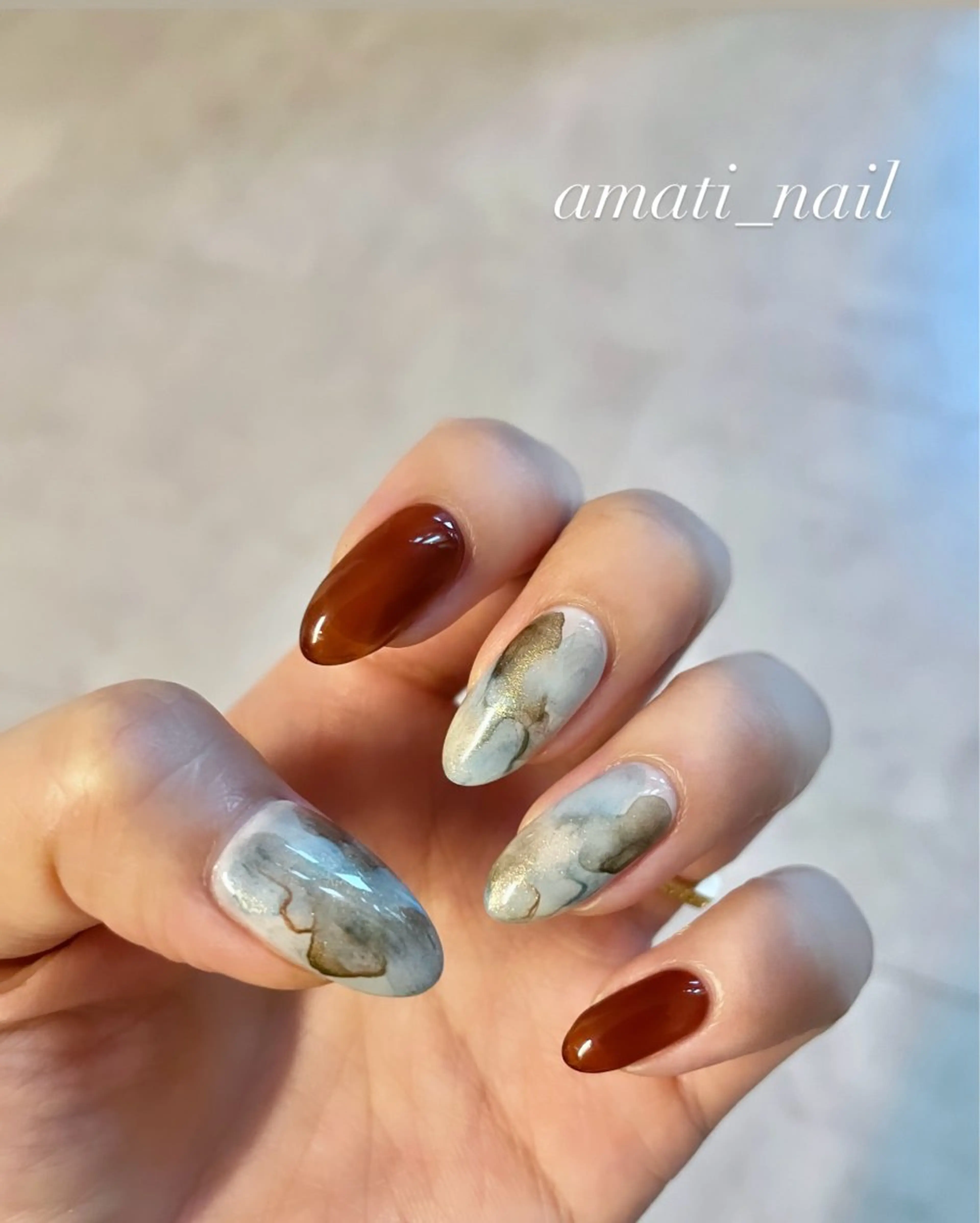 ネイル フットネイル ジェルネイル マグネットネイル ミラーネイル ニュアンスネイル ハンドネイル amati_nail TAKAKOのネイルデザイン