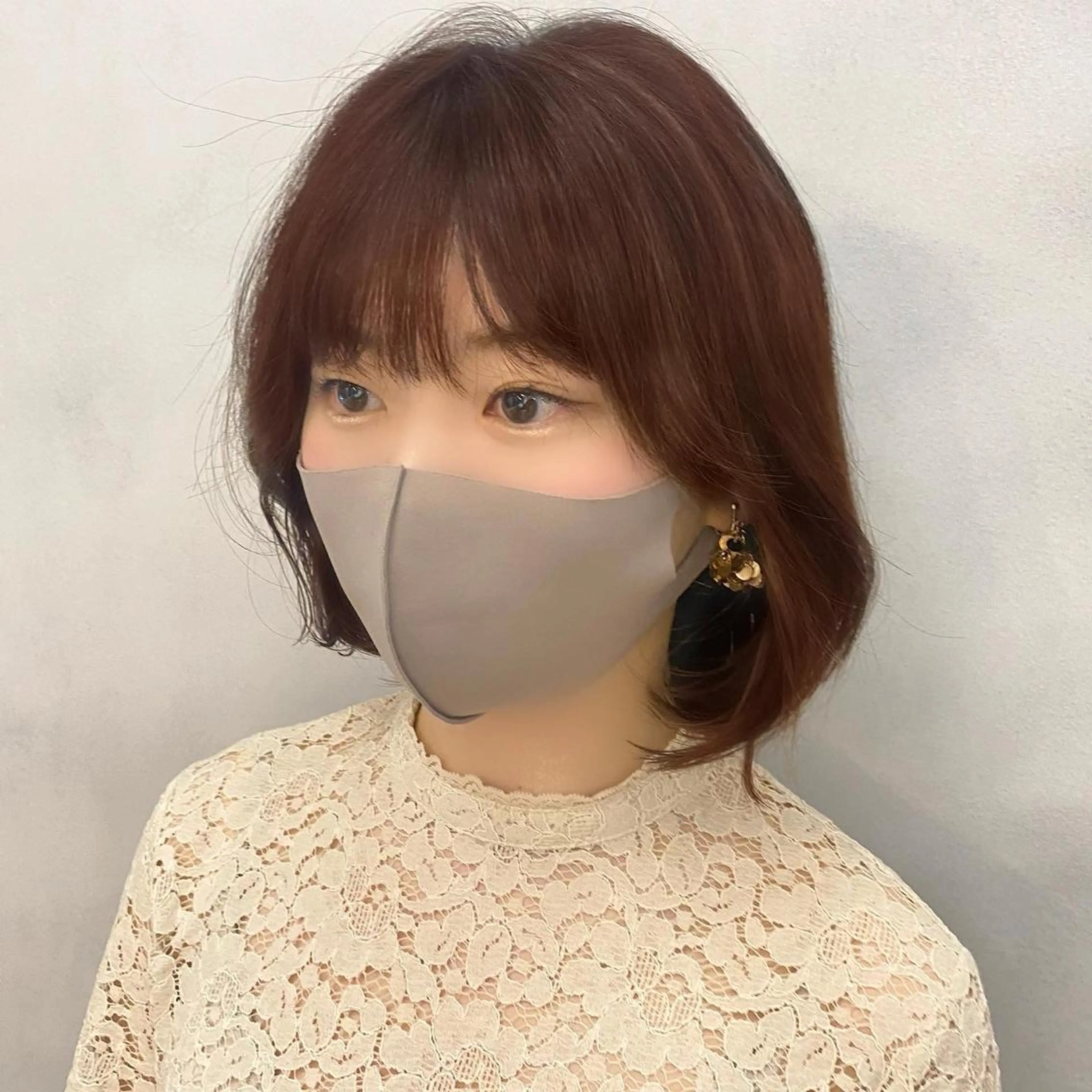 ショート 顔周りカット タンバルモリ 韓国風ヘア 🌟ショート/シ ョートボブ/岡田🌟のヘアスタイル