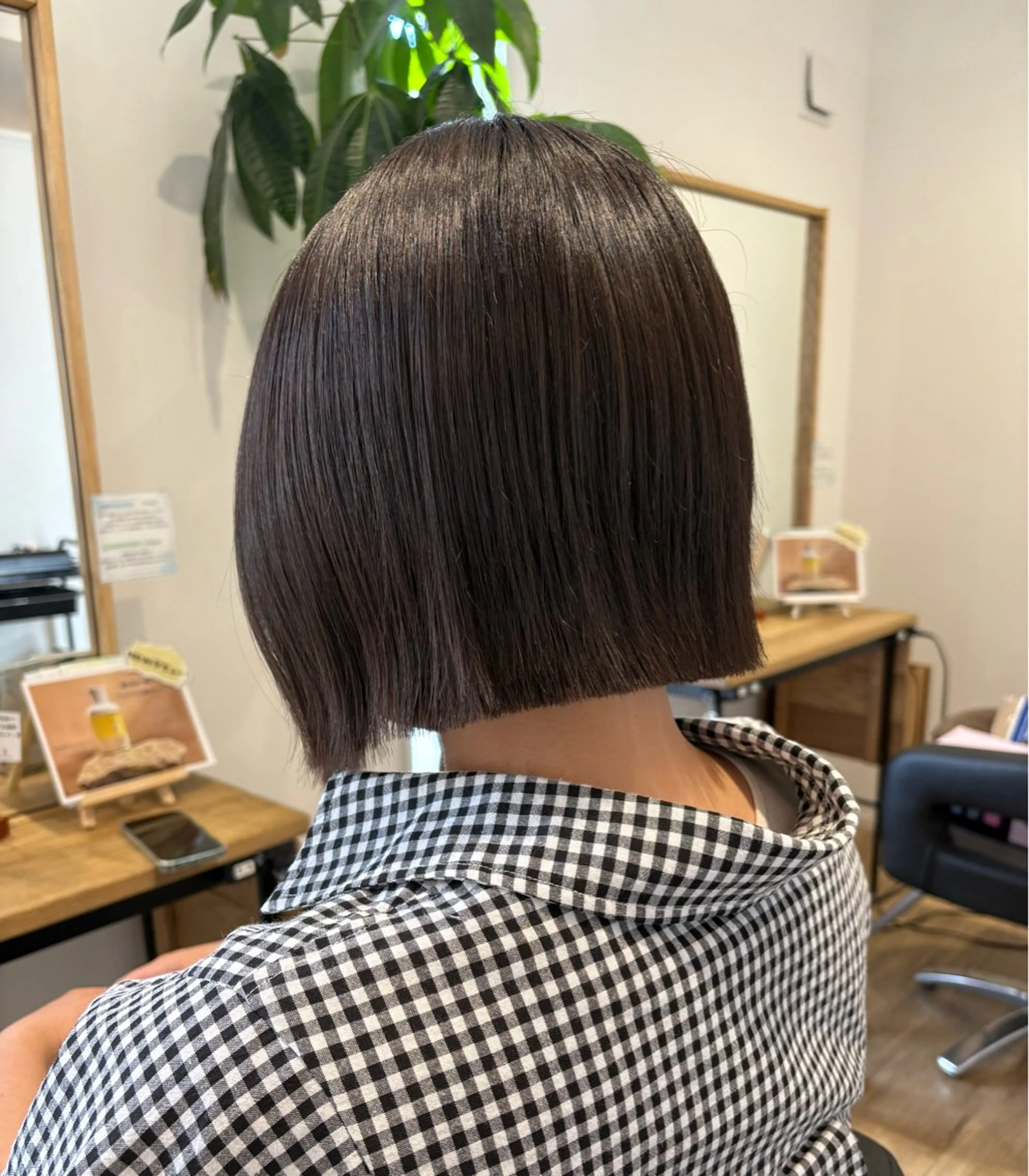 ショート 切りっぱなしボブ ボブ unjour terrace所属・加藤 希実のヘアスタイル