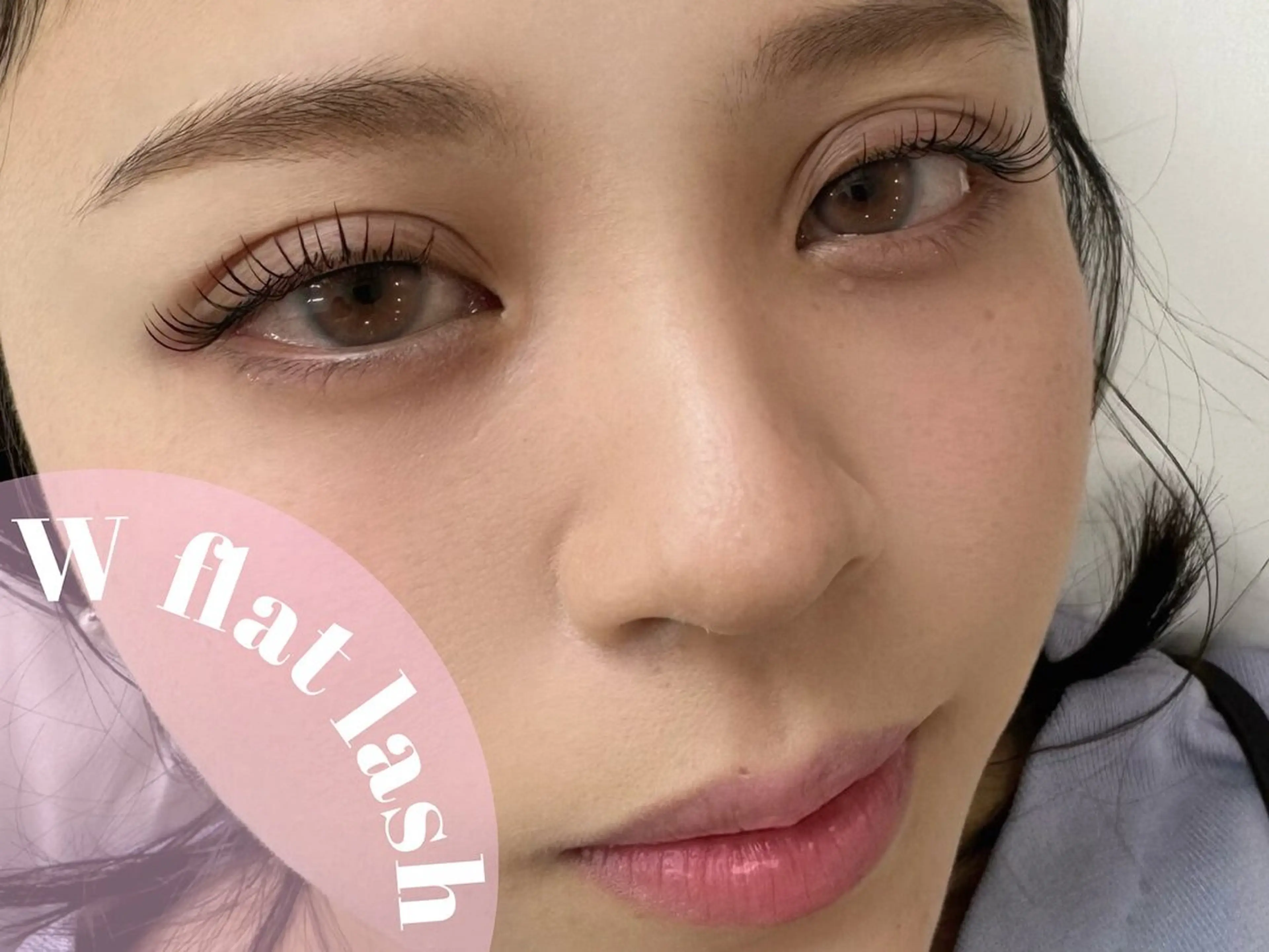 【モチ２倍☆ボリューム２倍】ダブルフラットラッシュマツエク♪60束¥6500の写真