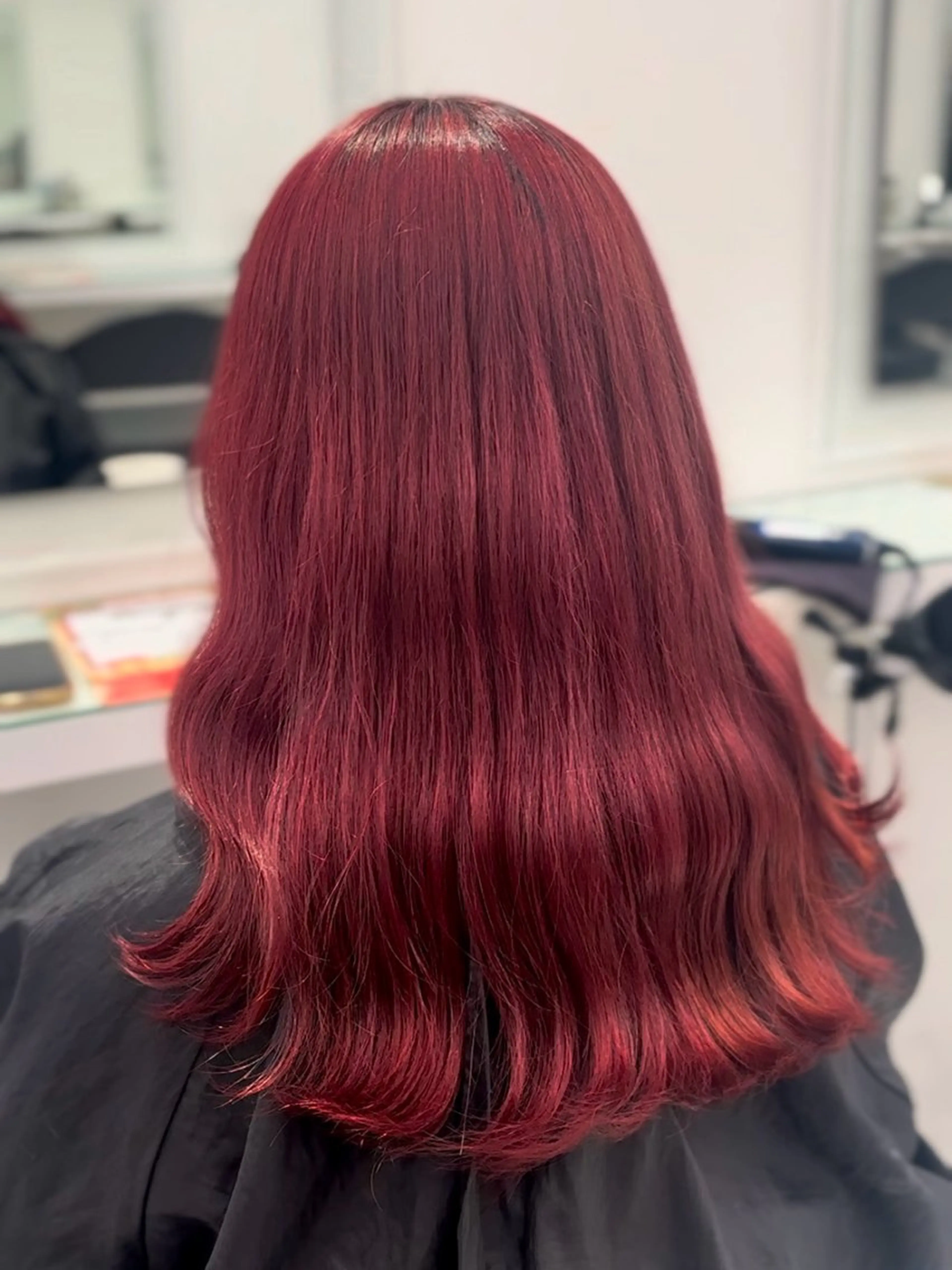 ミディアム カラー ヘアカラー 🥀ワンホン風暖色 カラーRISA🥀のヘアスタイル
