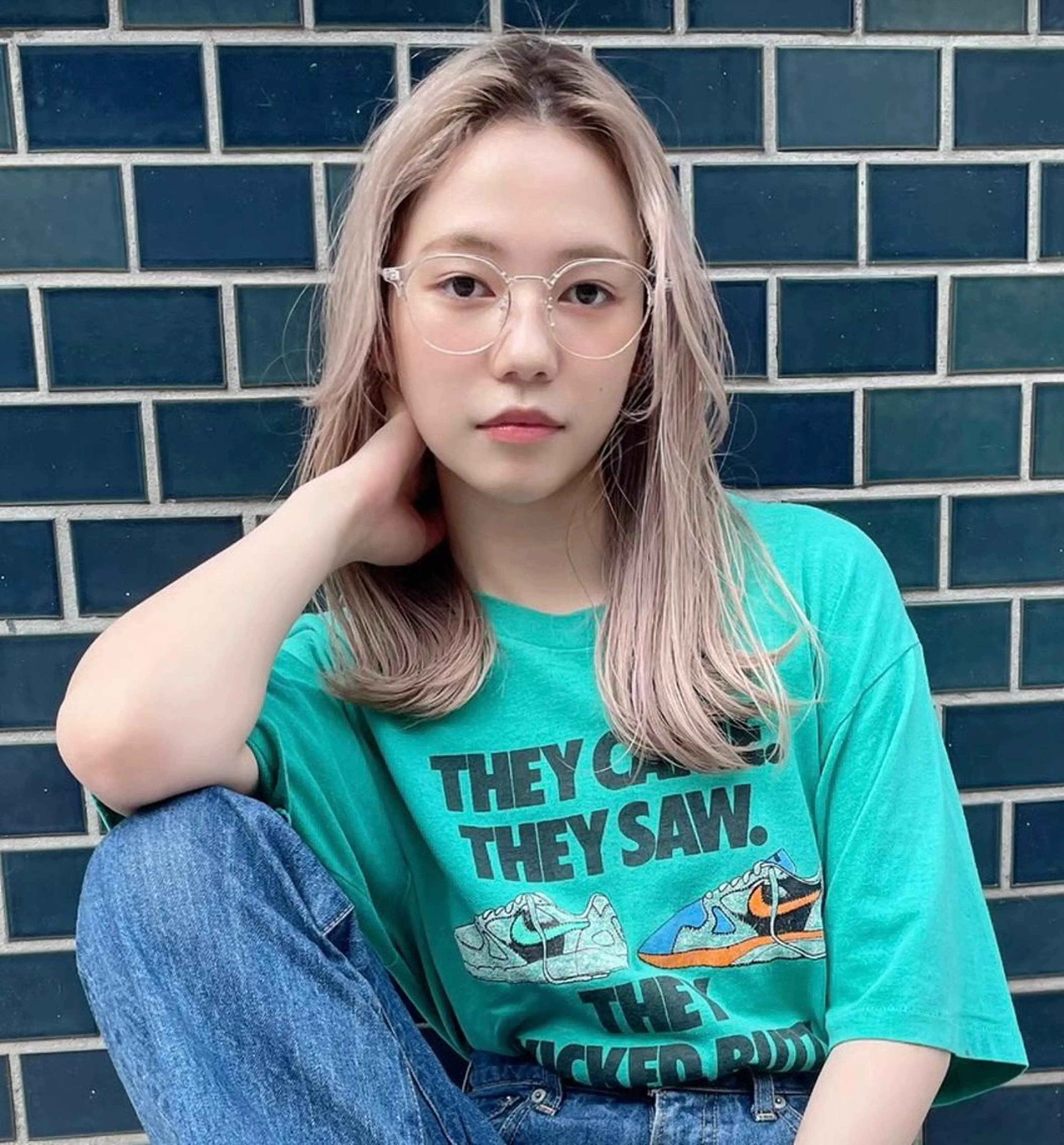 セミロング 韓国レイヤー/透明感 カラー🦋mioのヘアスタイル