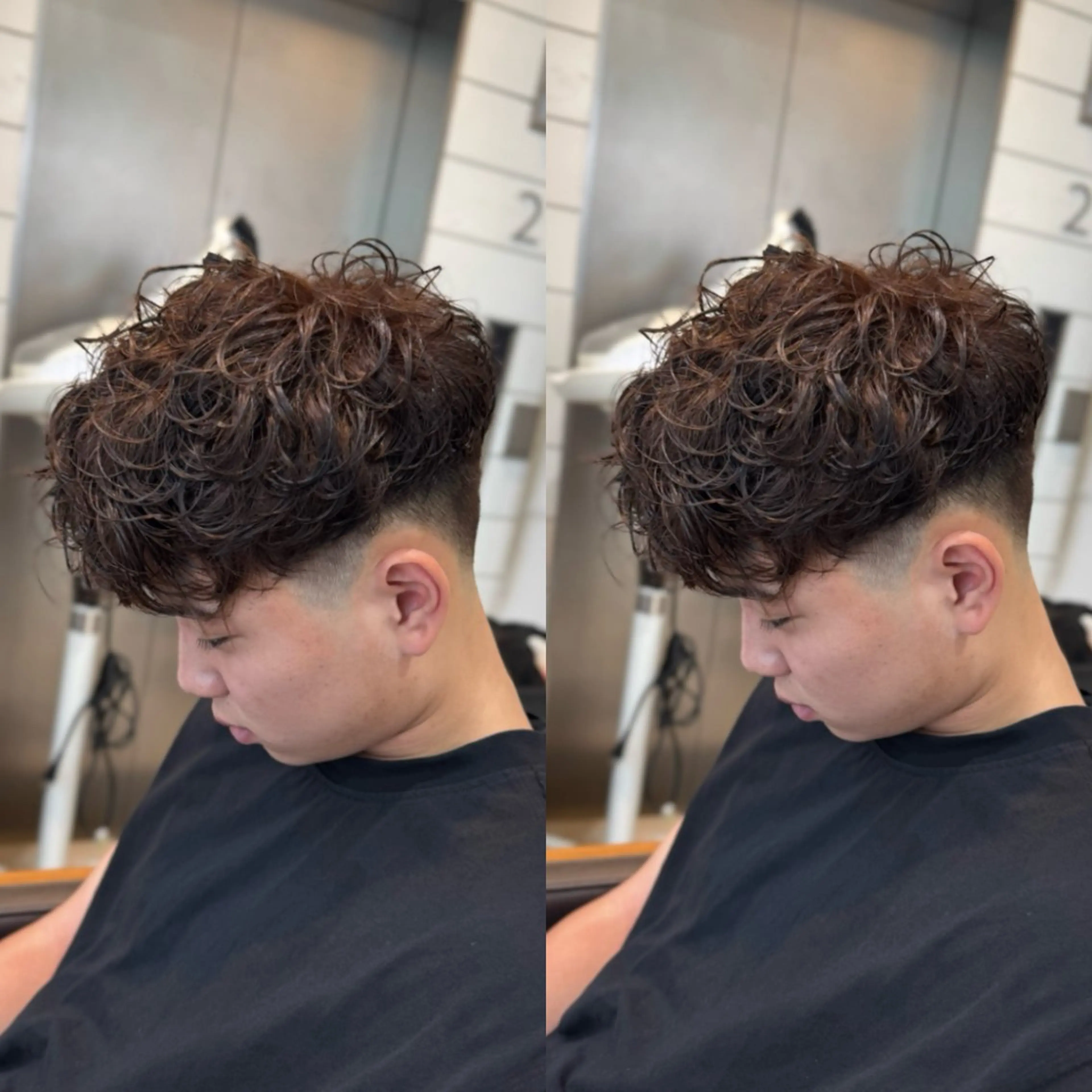 パーマ メンズ スペインカール カット パーマ 渋谷/メンズカット ✂︎松本英朗✂︎のヘアスタイル