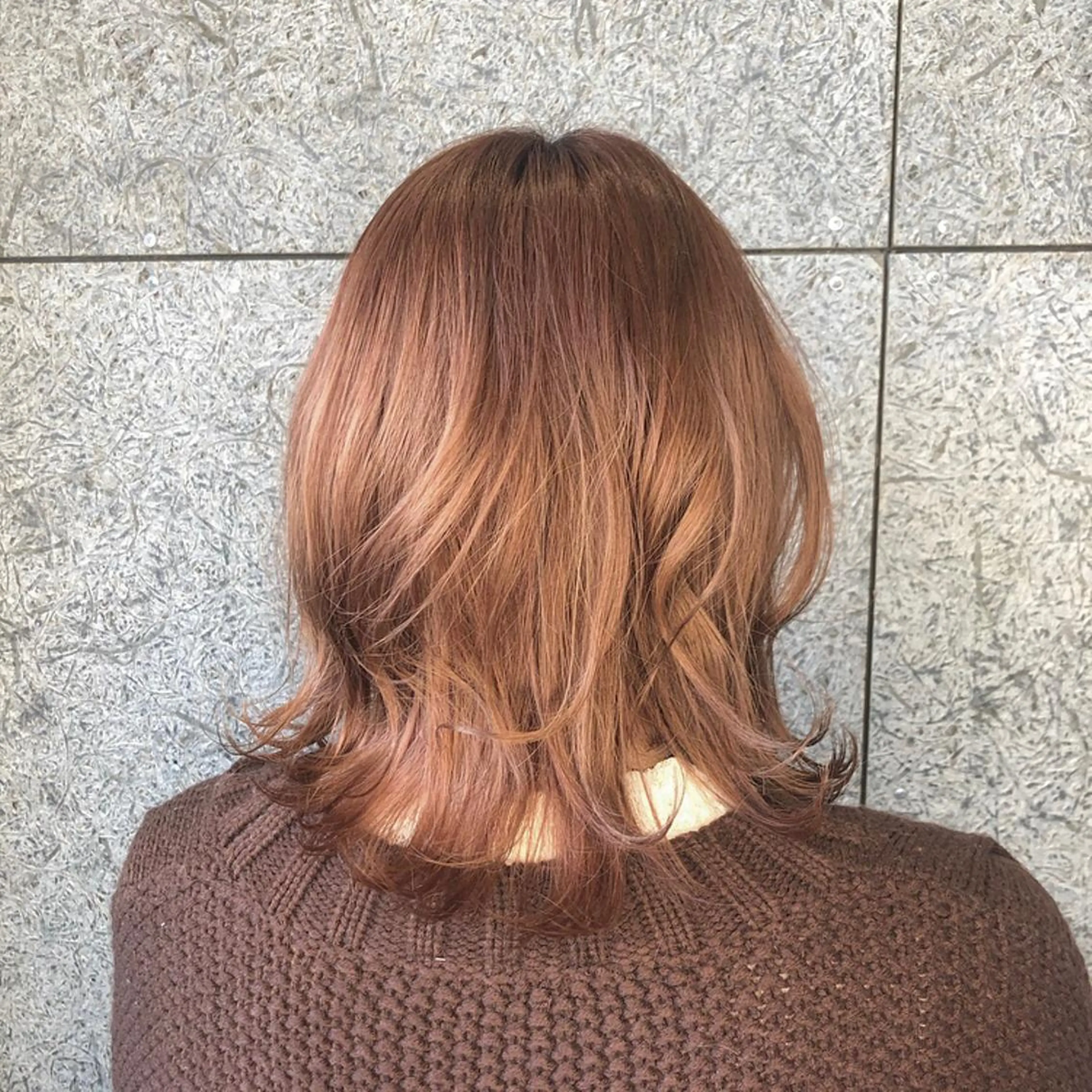 セミロング カラー ヘアカラー トリートメント カトウ ユウカのヘアスタイル