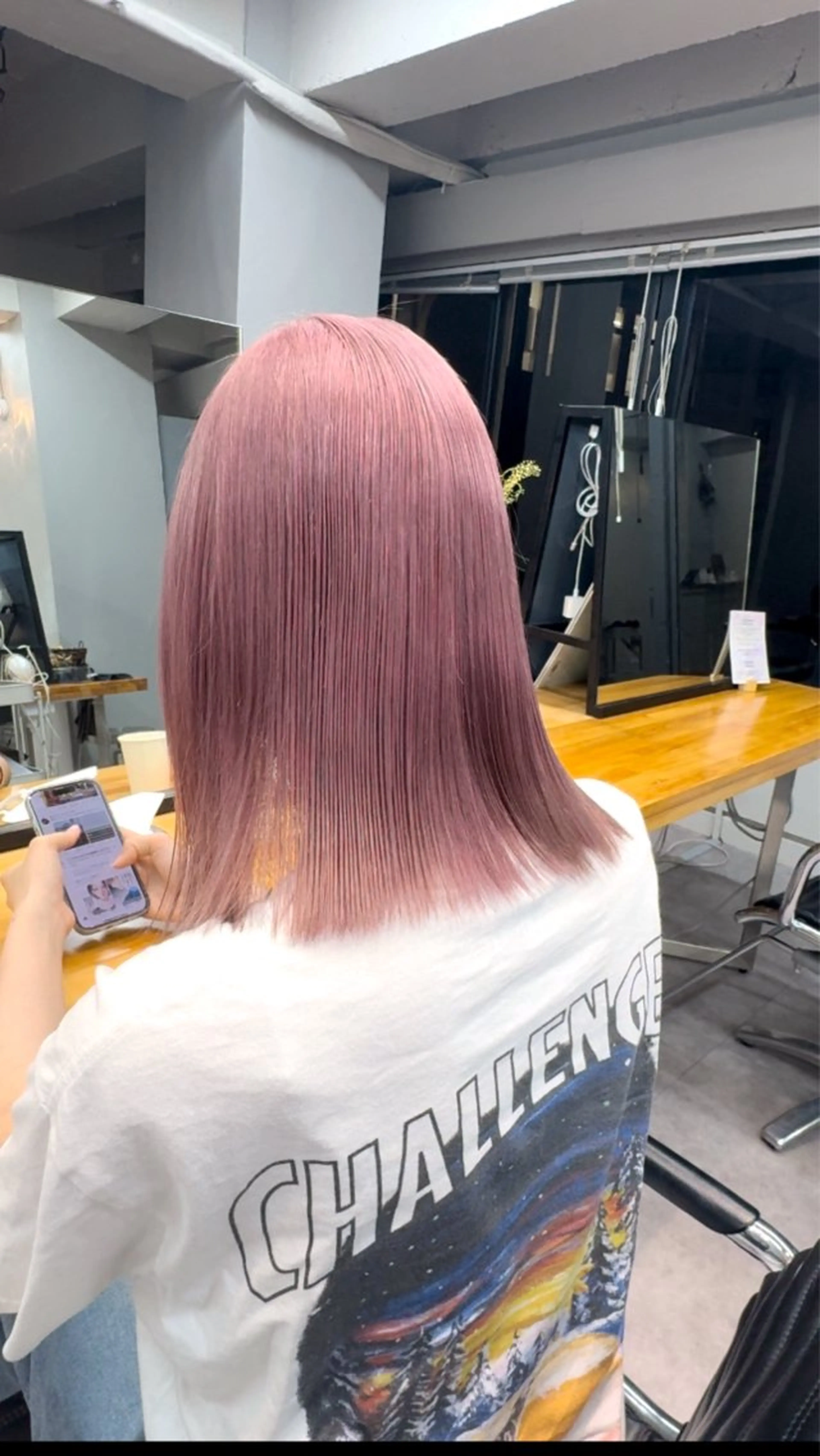 ミディアム カラー ヘアカラー トリートメント ブリーチ/ ハイトーンShugaのヘアスタイル