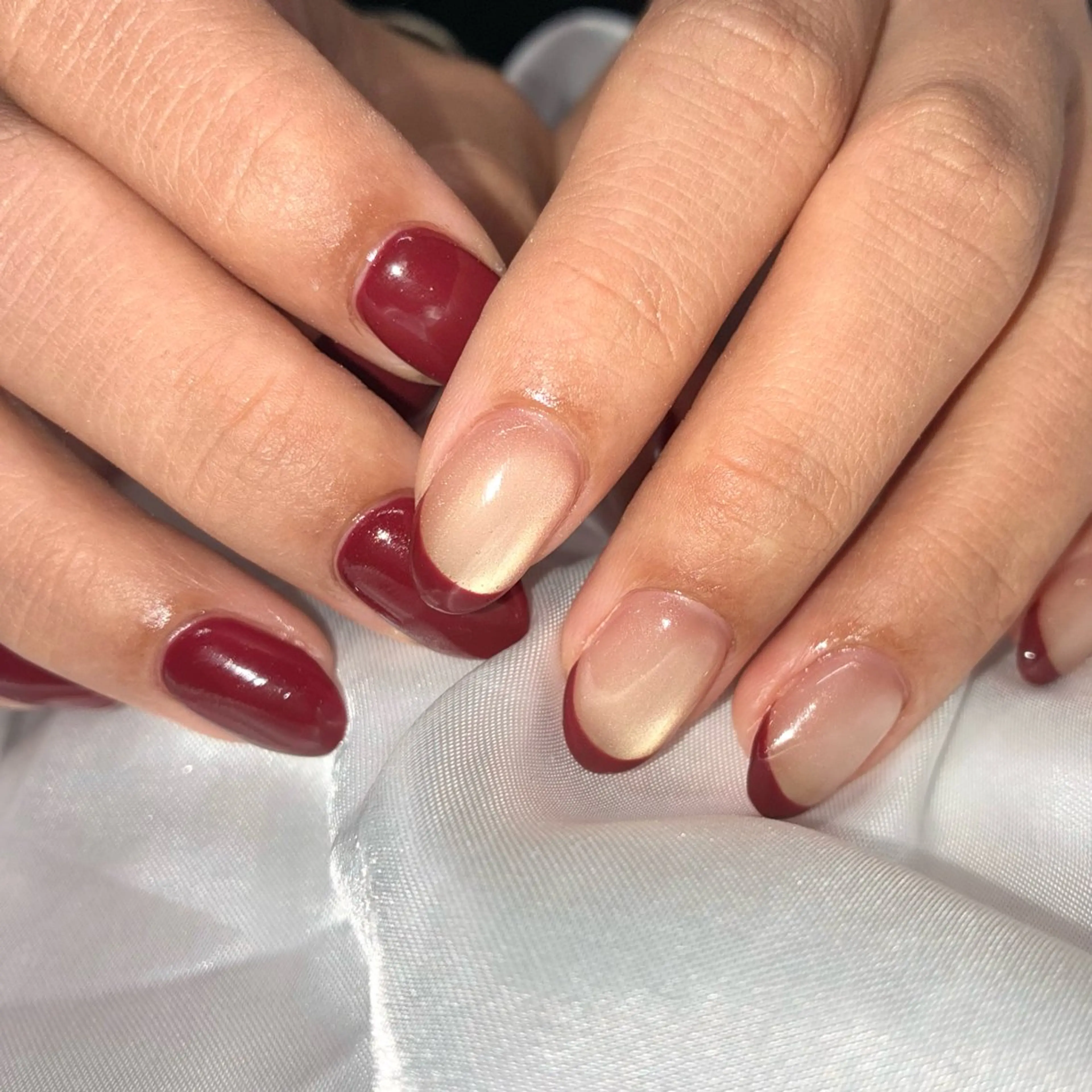 ネイル ジェルネイル マグネットネイル ハンドネイル Nail ヌシん家 AKANEのネイルデザイン