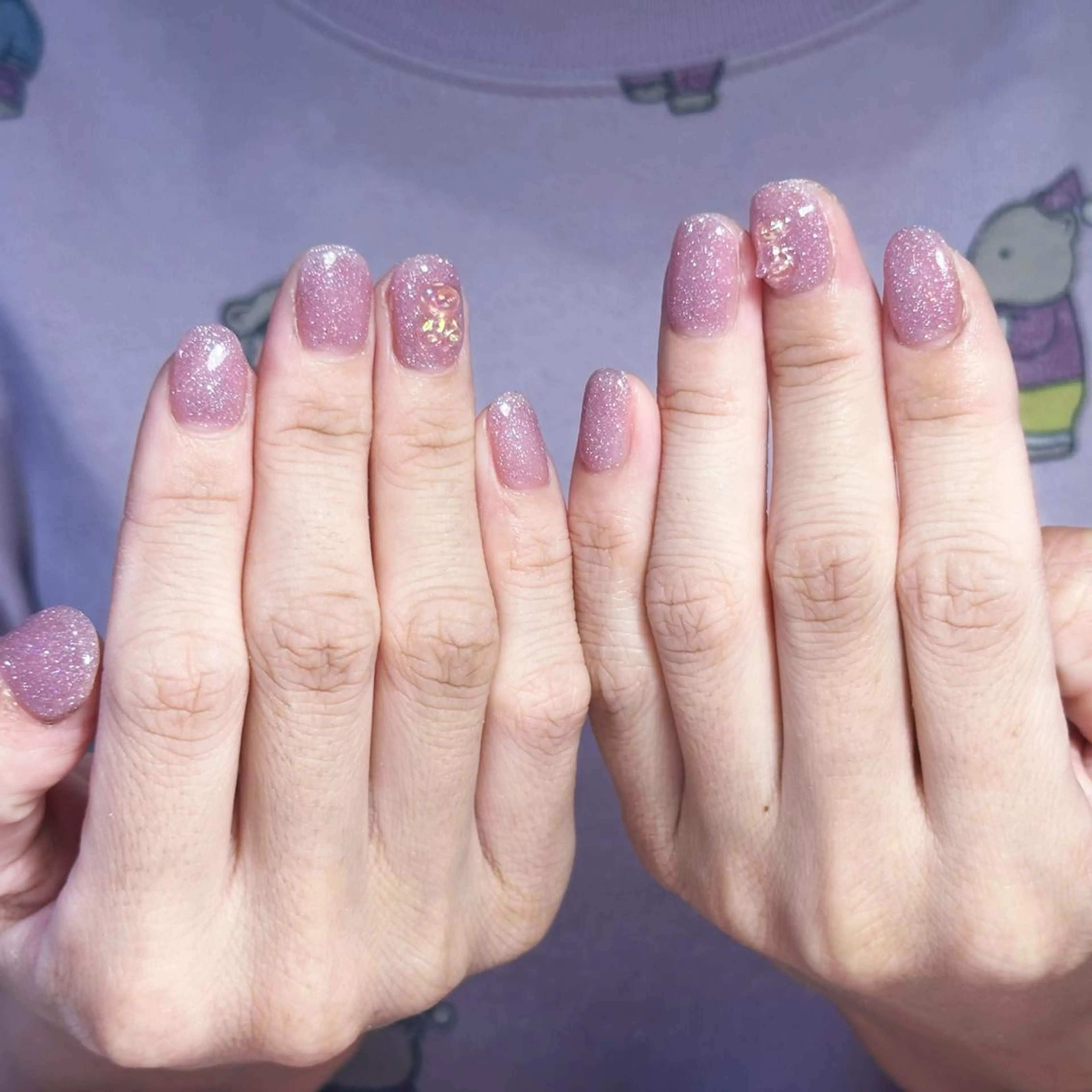 ネイル アートネイル オーロラネイル ガーリー キラキラネイル 韓国ネイル Nail Monsterのネイルデザイン