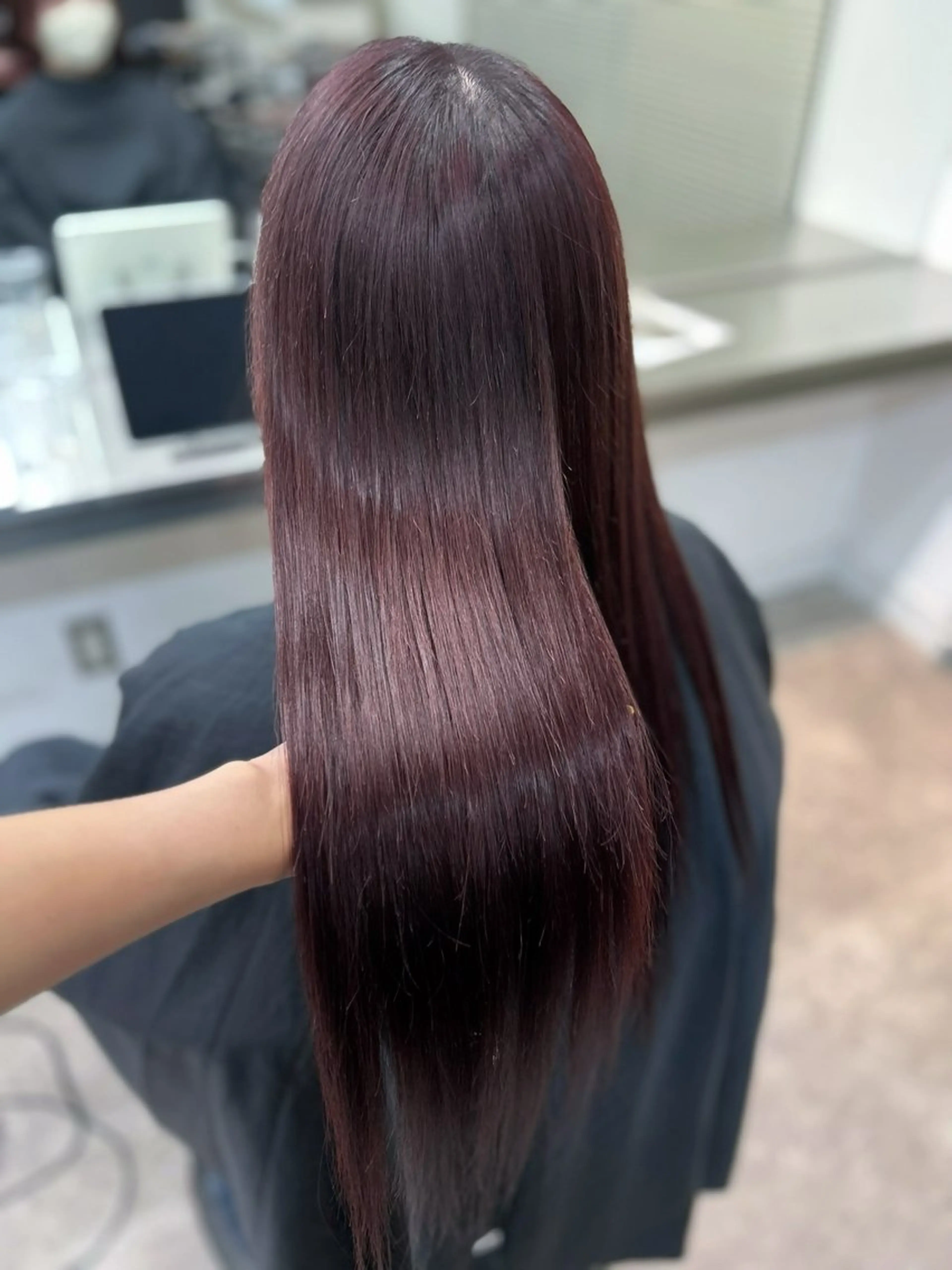 ロング カラー ブラウンカラー ピンクカラー ピンクブラウン LIAN Hair&Beauty所属・小林 円香のヘアスタイル