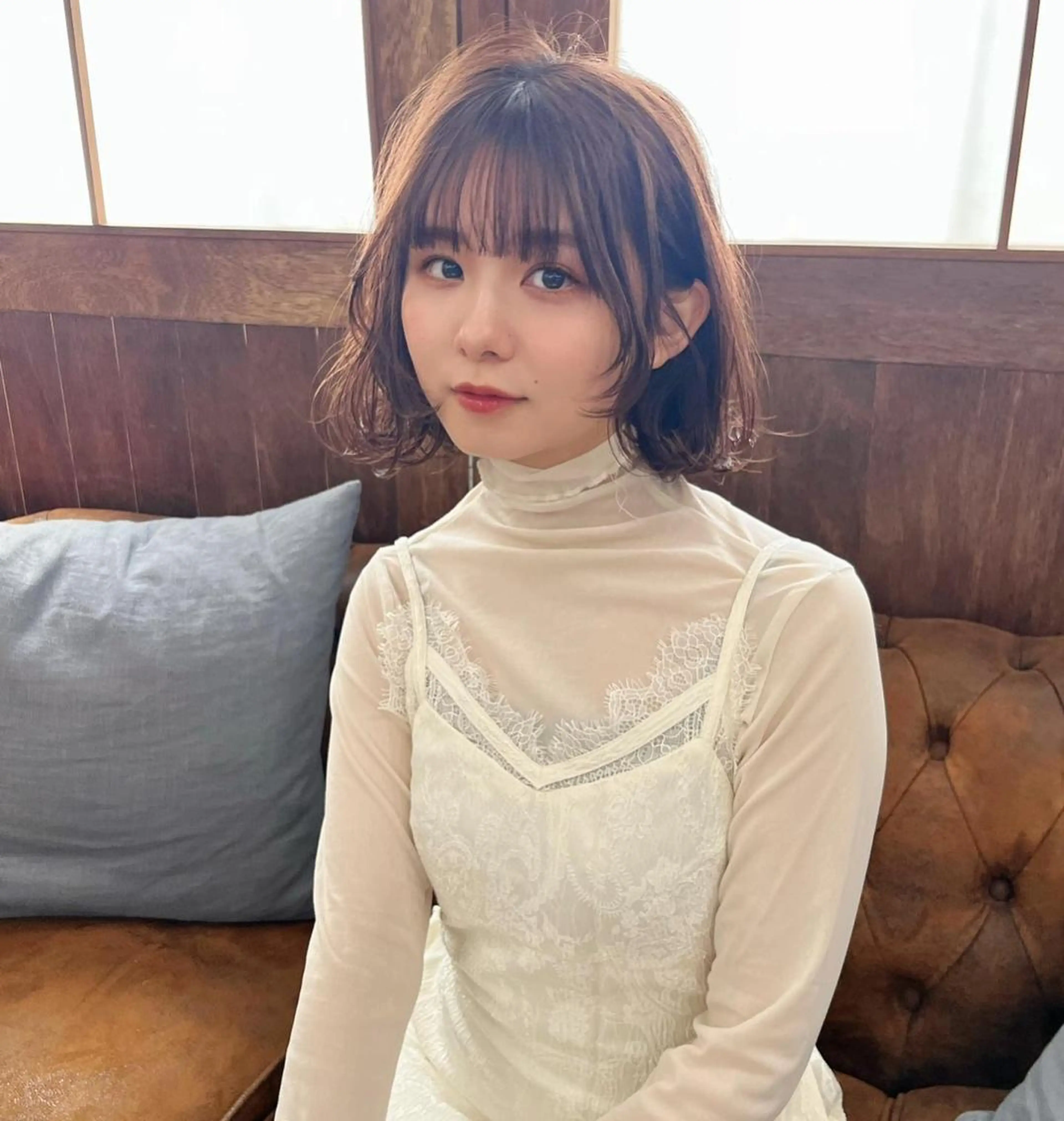 ロング 韓国風カラー ボブ くせ毛 髪質改善 ヨシンモリ 韓国/髪質改善💘 櫻井かれんのヘアスタイル