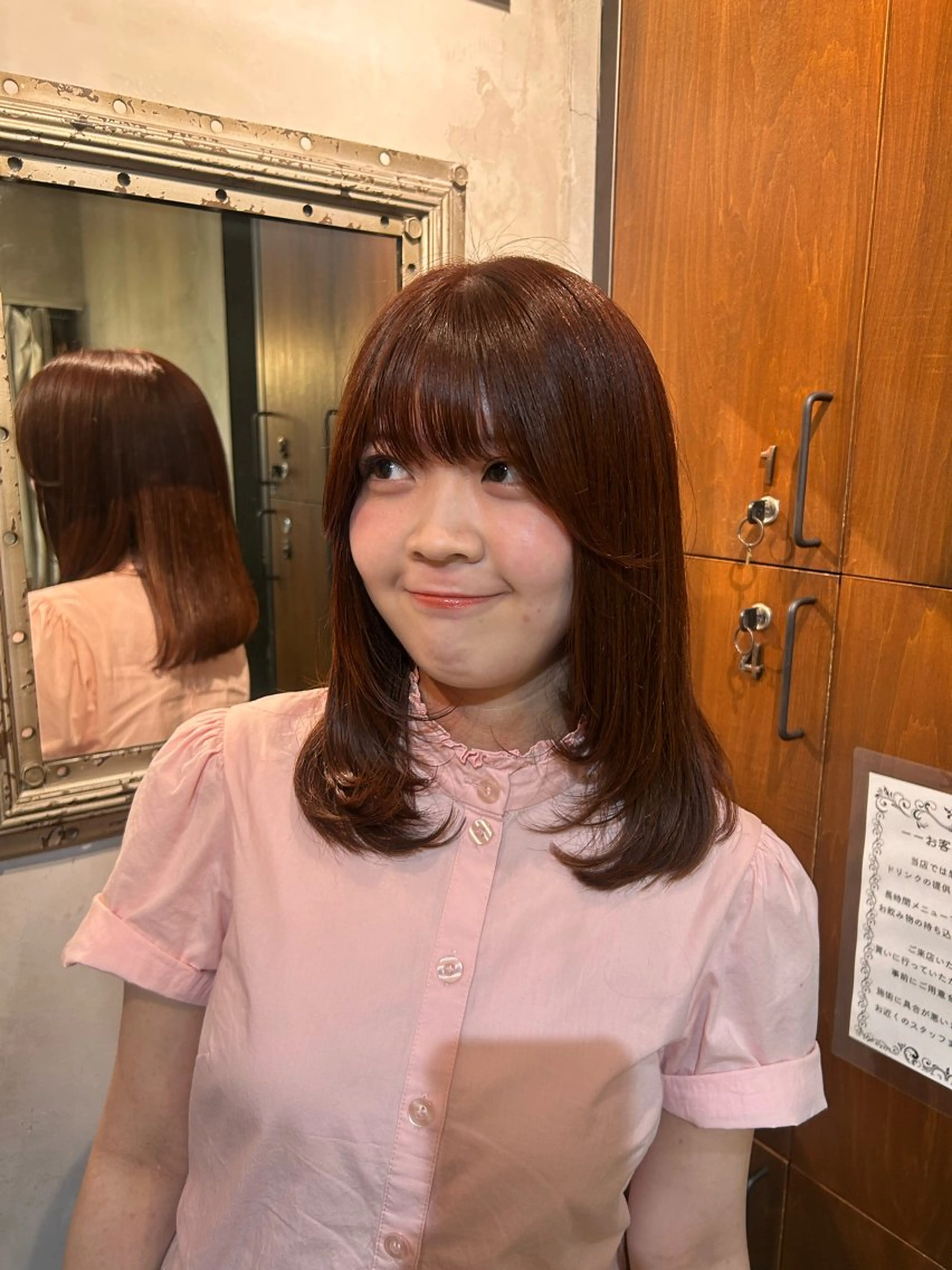 🍒暖色color 🍒onecolor限定です🪄✨️【艶髪】【透明感カラー】【ワンカラー】の写真