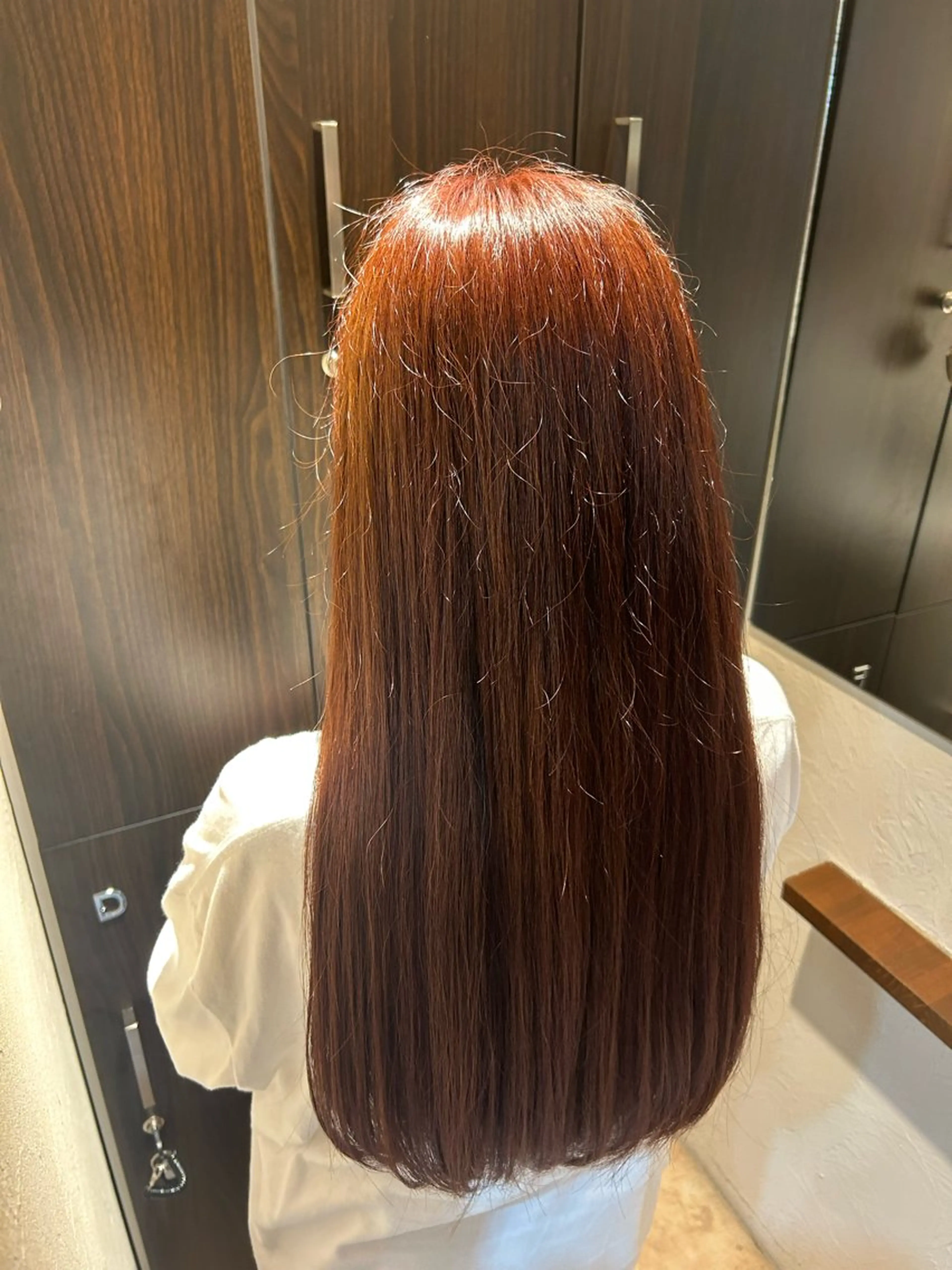 ロング カット ヘアカラー 暖色カラー🍒🌷 hitomiのヘアスタイル