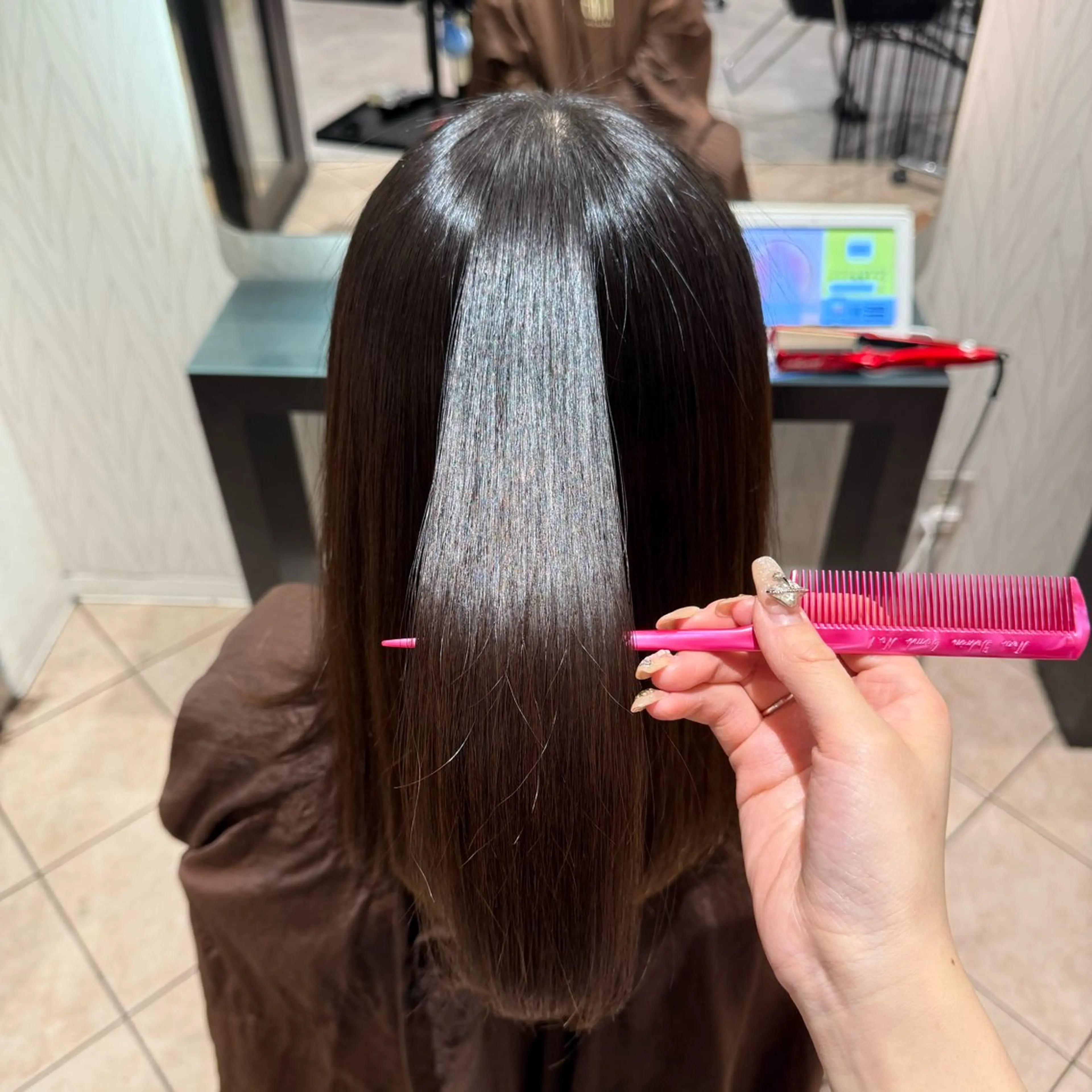 ロング 縮毛矯正 🎀ヘアアレンジ 🎀ななみのヘアスタイル