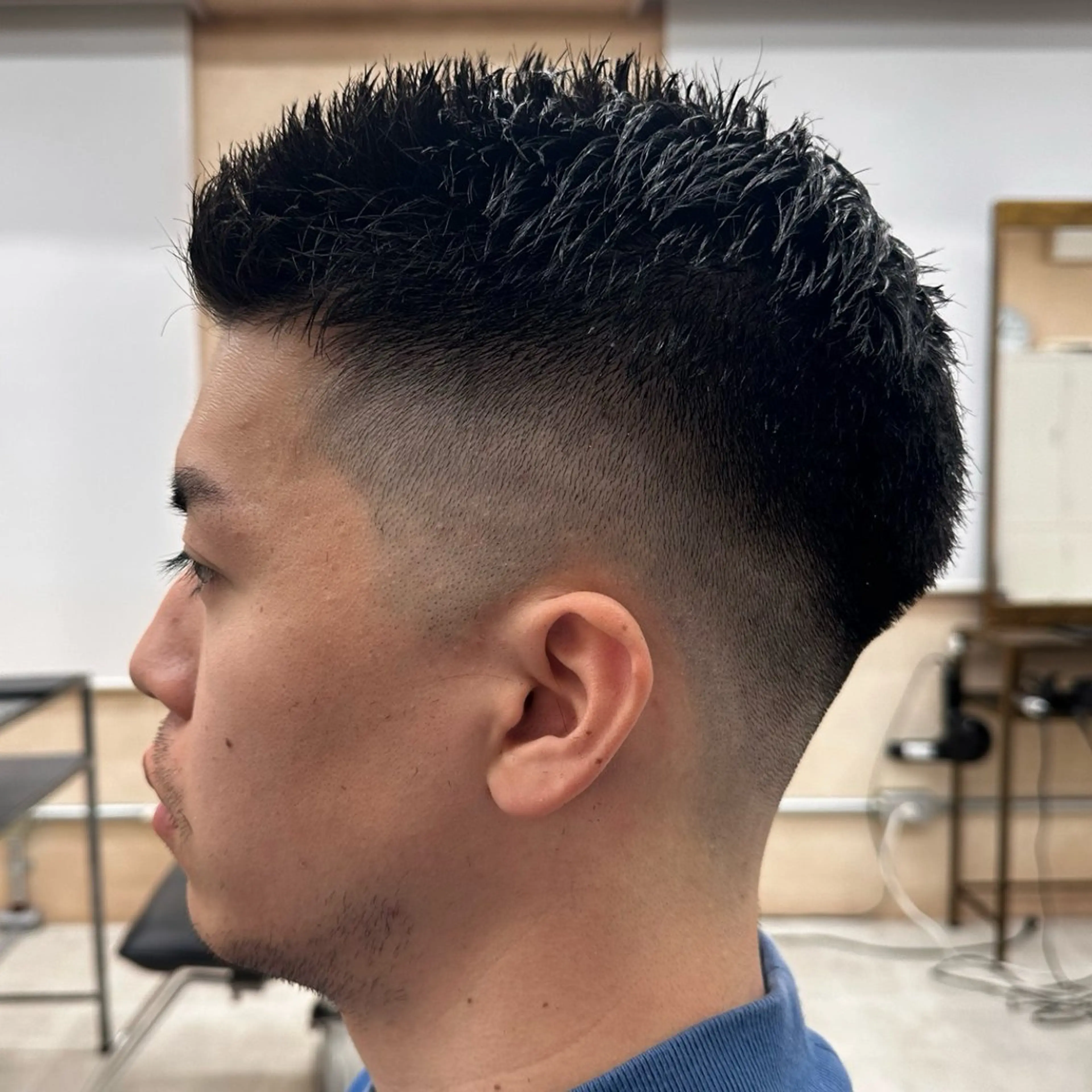 メンズ カット メンズパーマ🔵 ハイトーン✨原田慎也のヘアスタイル