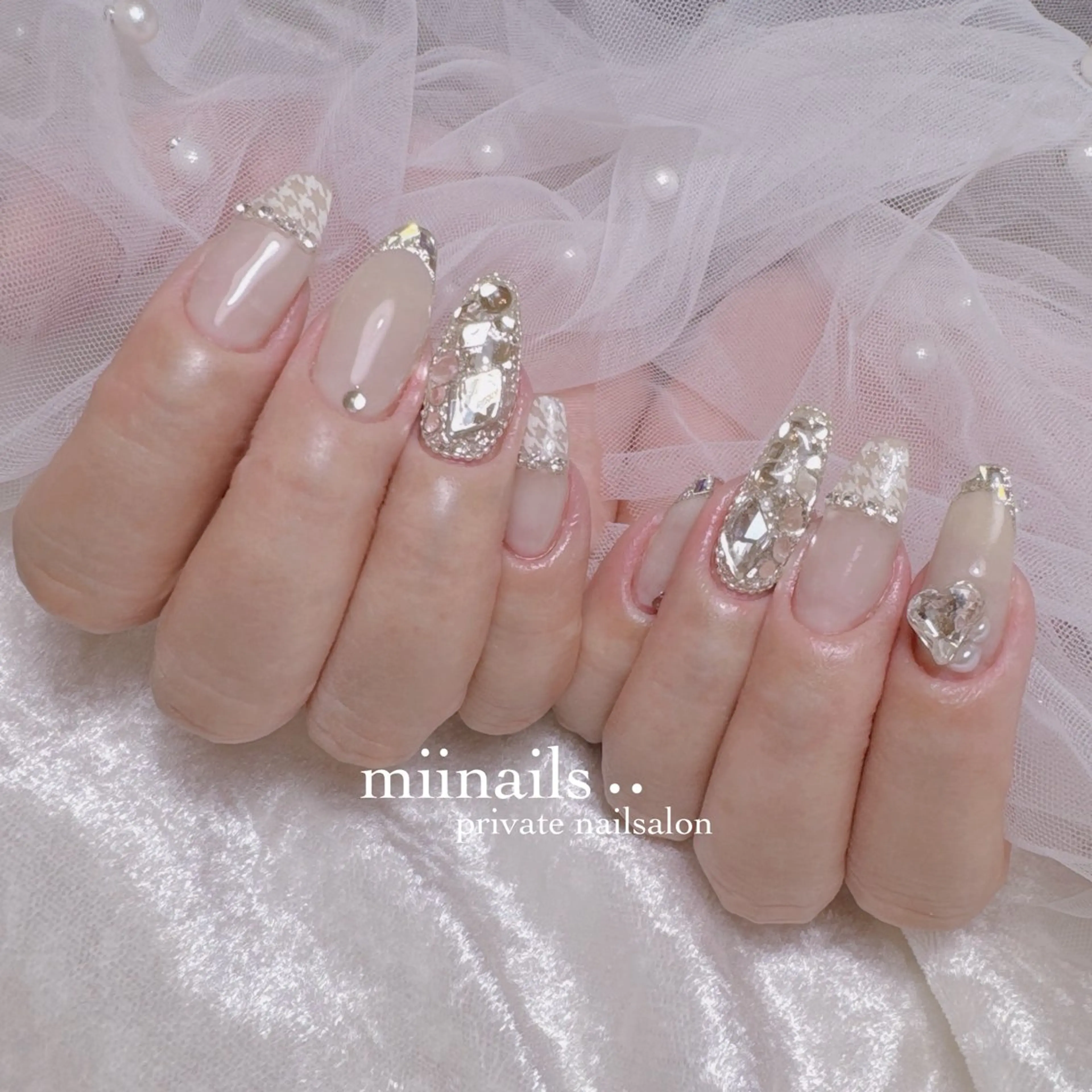 ネイル 韓国ネイル ワンホンネイル ハンドネイル nailsalon miinailsのネイルデザイン