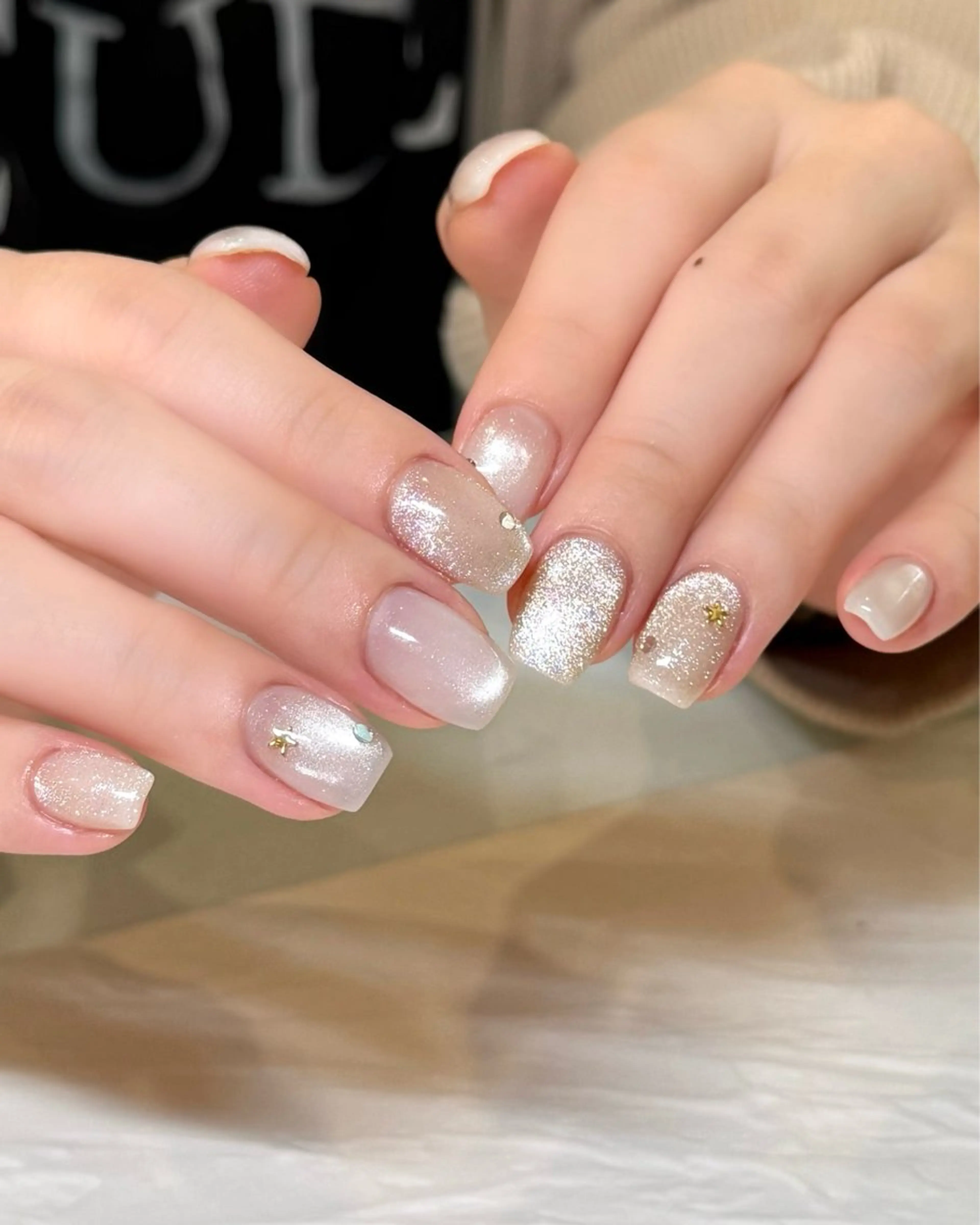 ネイル マグネットネイル nail salon neige所属・ジェムネイル Risa.のネイルデザイン