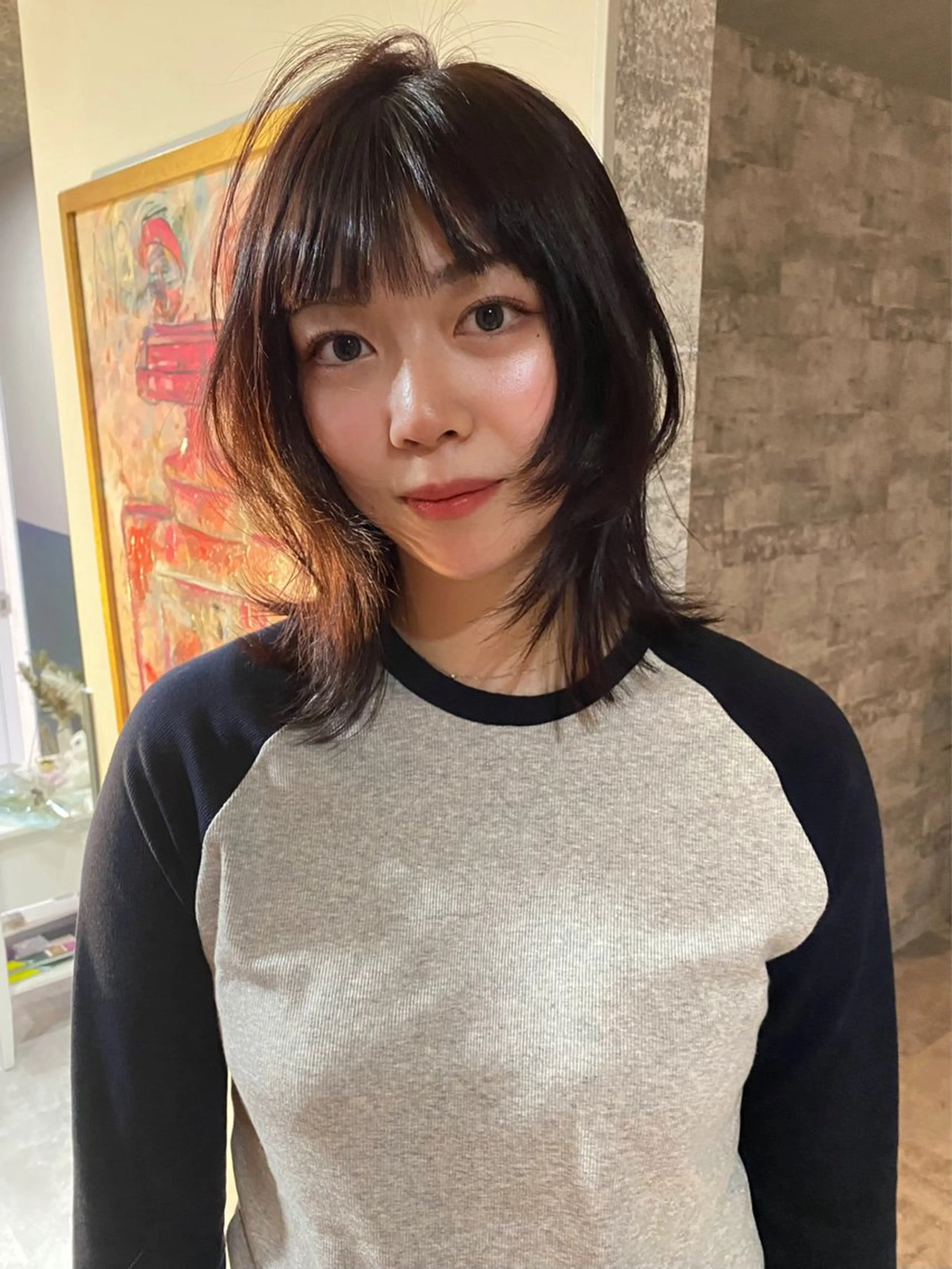 ミディアム カラー カット ヘアカラー トリートメント mai / linoah˚✧のヘアスタイル