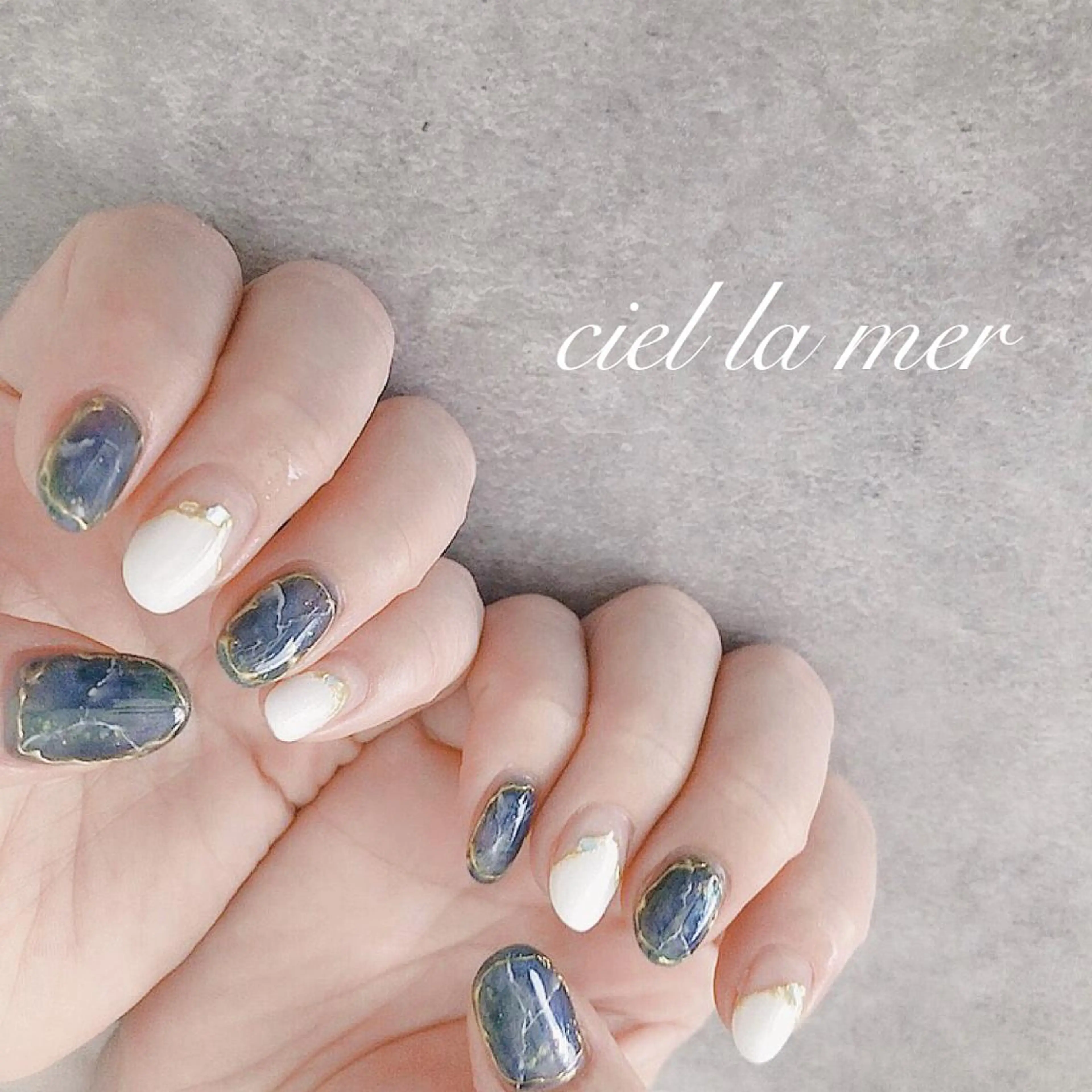 ネイル ハンドネイル フットネイル ciel la merのネイルデザイン