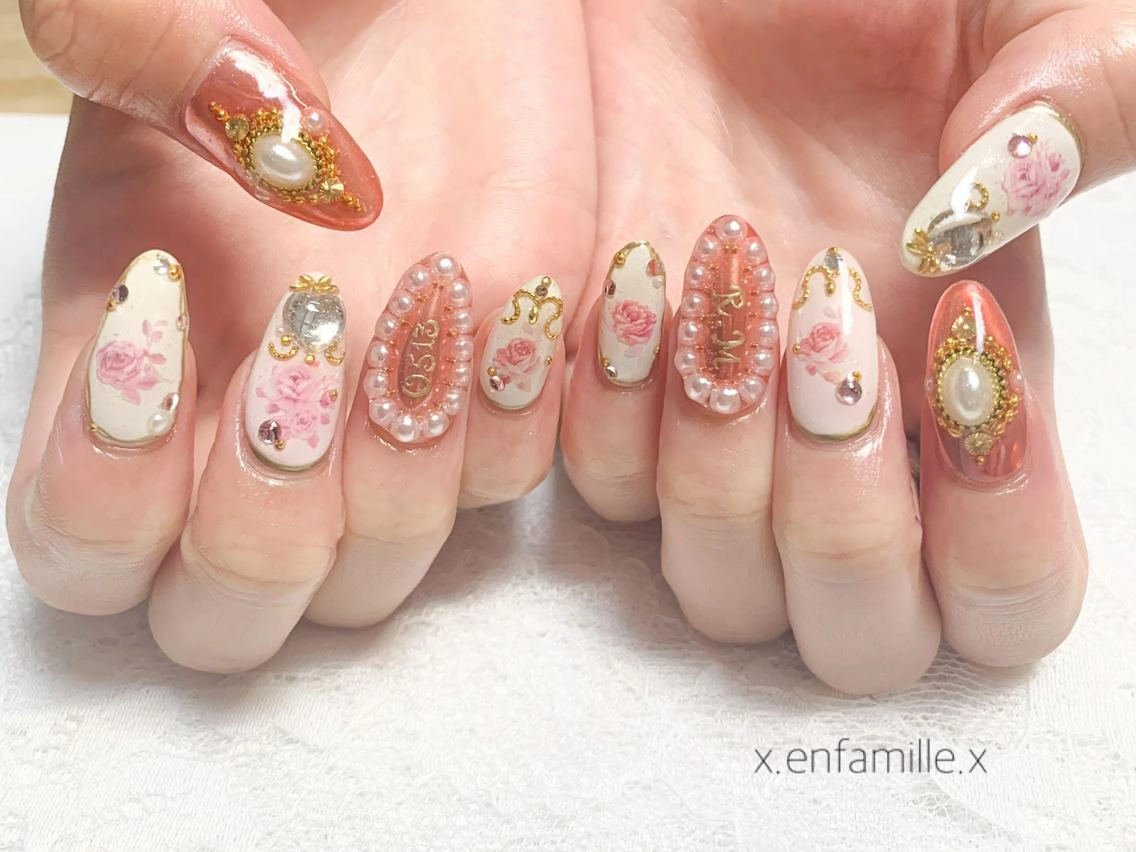ネイル ハンドネイル nail salon en familleのネイルデザイン