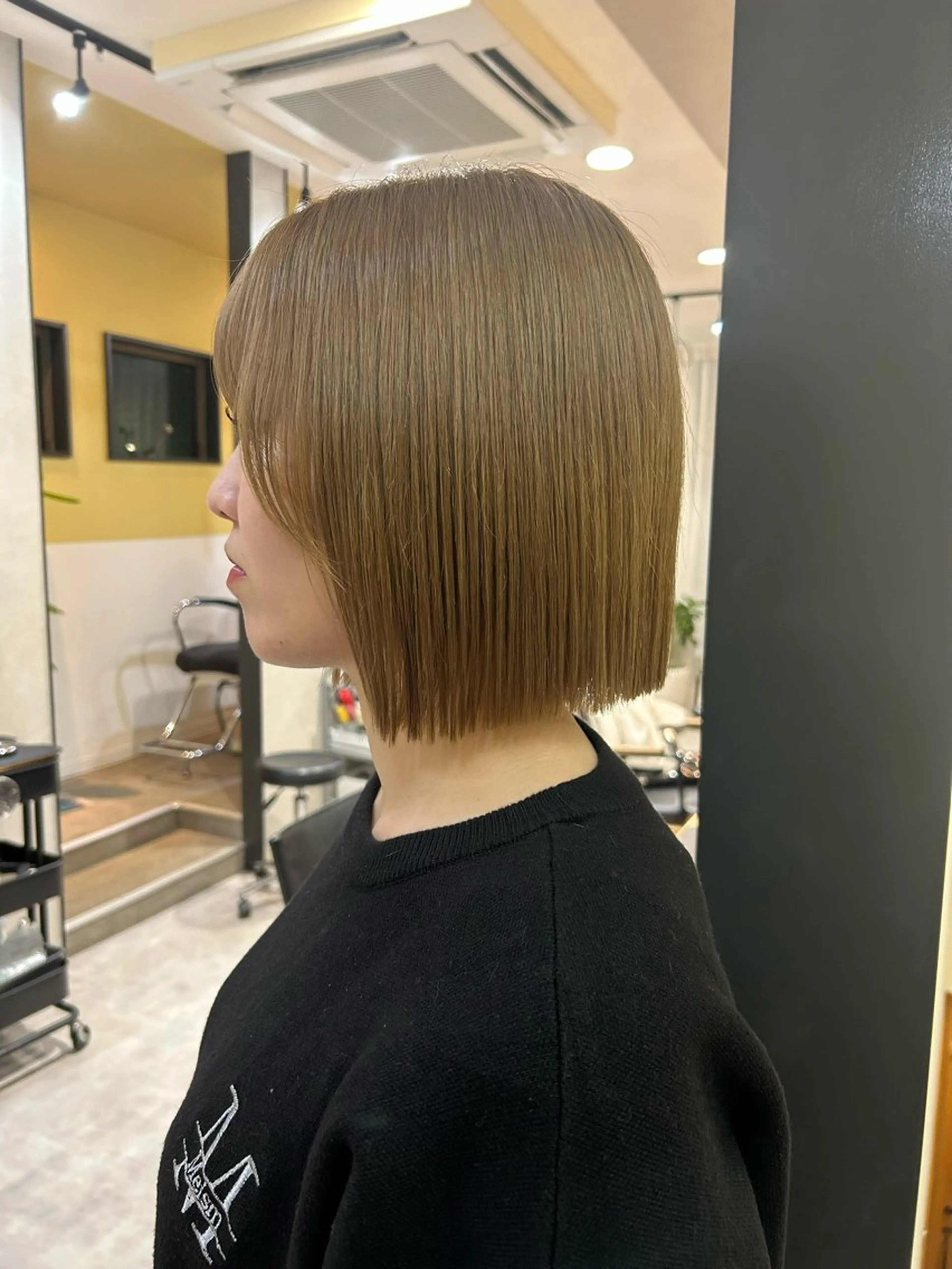 ショート 切りっぱなしボブ ボブ カット トリートメント hub hair レイヤー/透明感のヘアスタイル