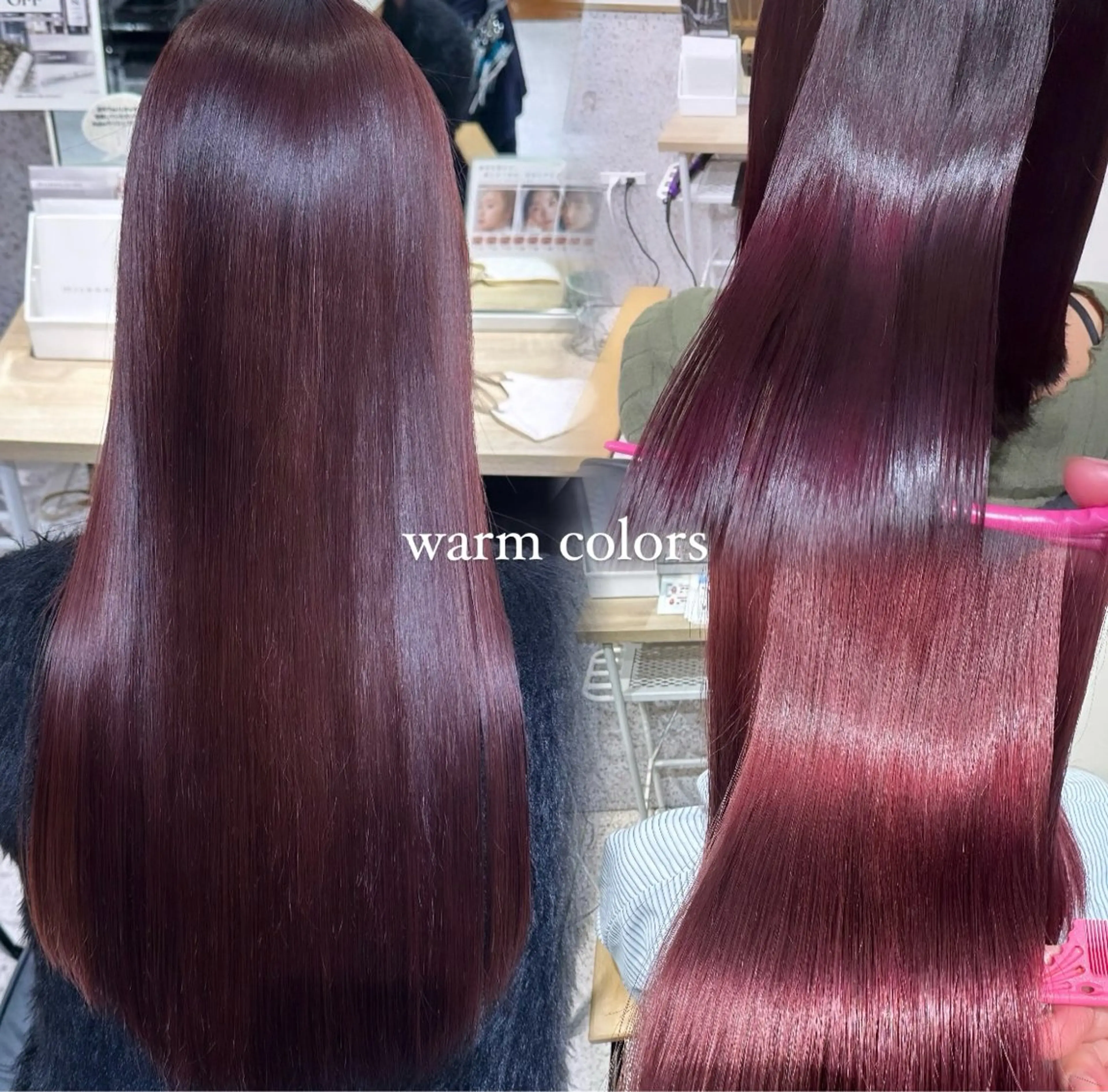 カラー ダブルカラー イヤリングカラー ハイライトカラー ハイトーンカラー インナーカラー ハイトーン/艶カラー 🫧 ユイナのヘアスタイル
