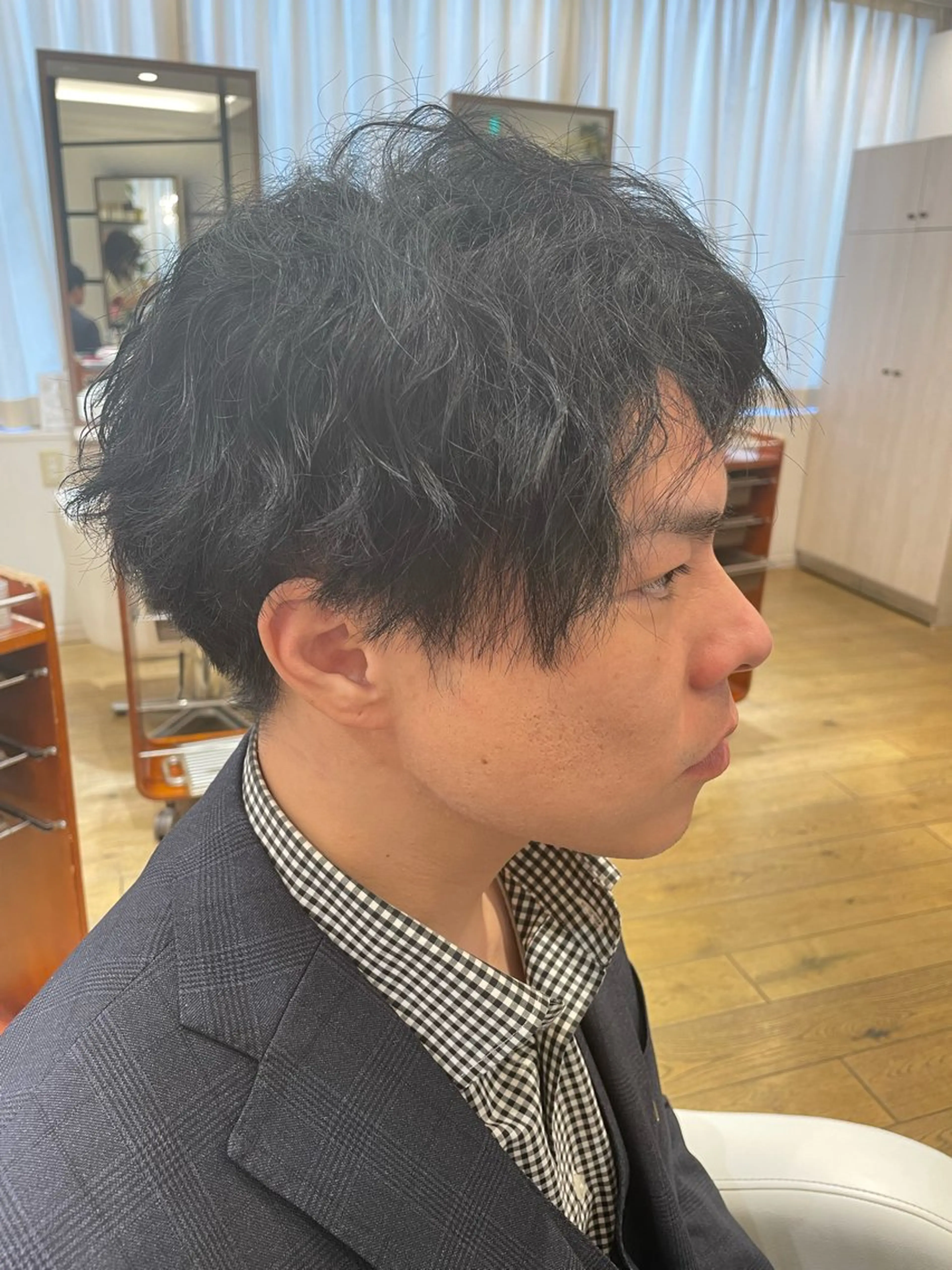 ショート パーマ メンズ カット パーマ ヘッドスパ ヘッドスパ 山本🌻のヘアスタイル