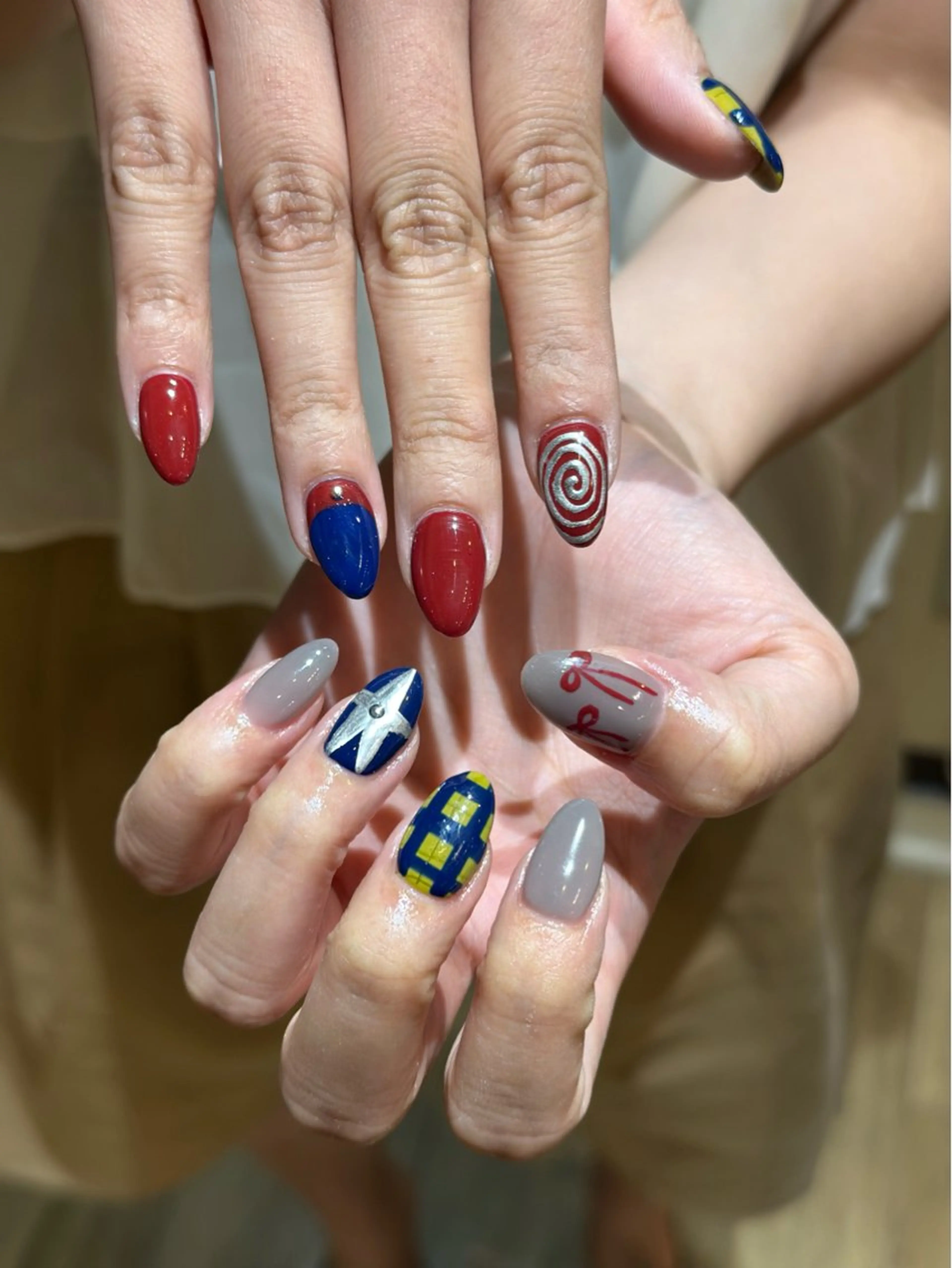 ネイル ワンカラーネイル ハンドネイル 松永 稚奈のネイルデザイン