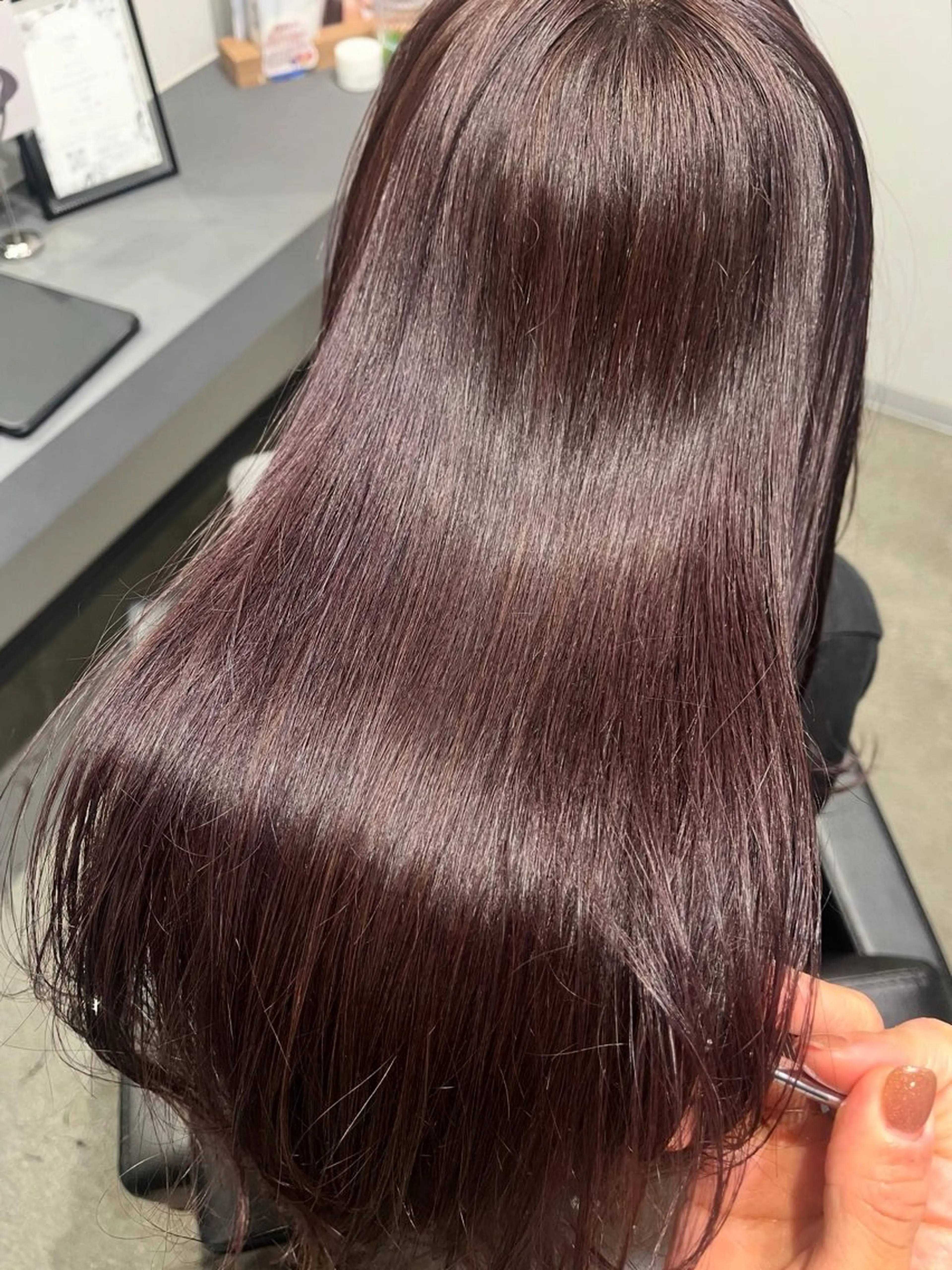 ロング カラー カット ヘアカラー 堀越 エリのヘアスタイル