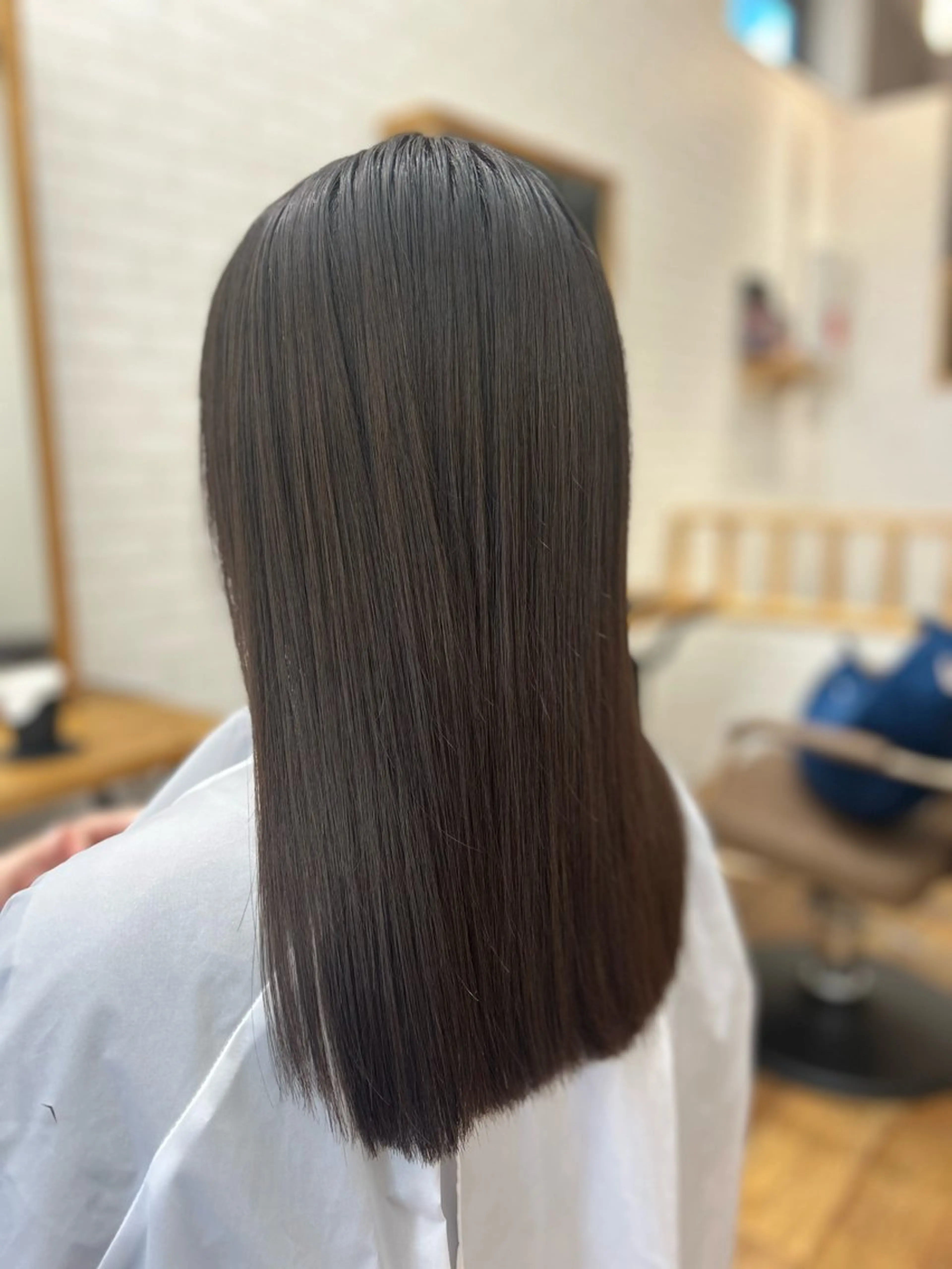 ロング カット 縮毛矯正 トリートメント agu hair fonte   大泉学園所属・園田 彩音のヘアスタイル