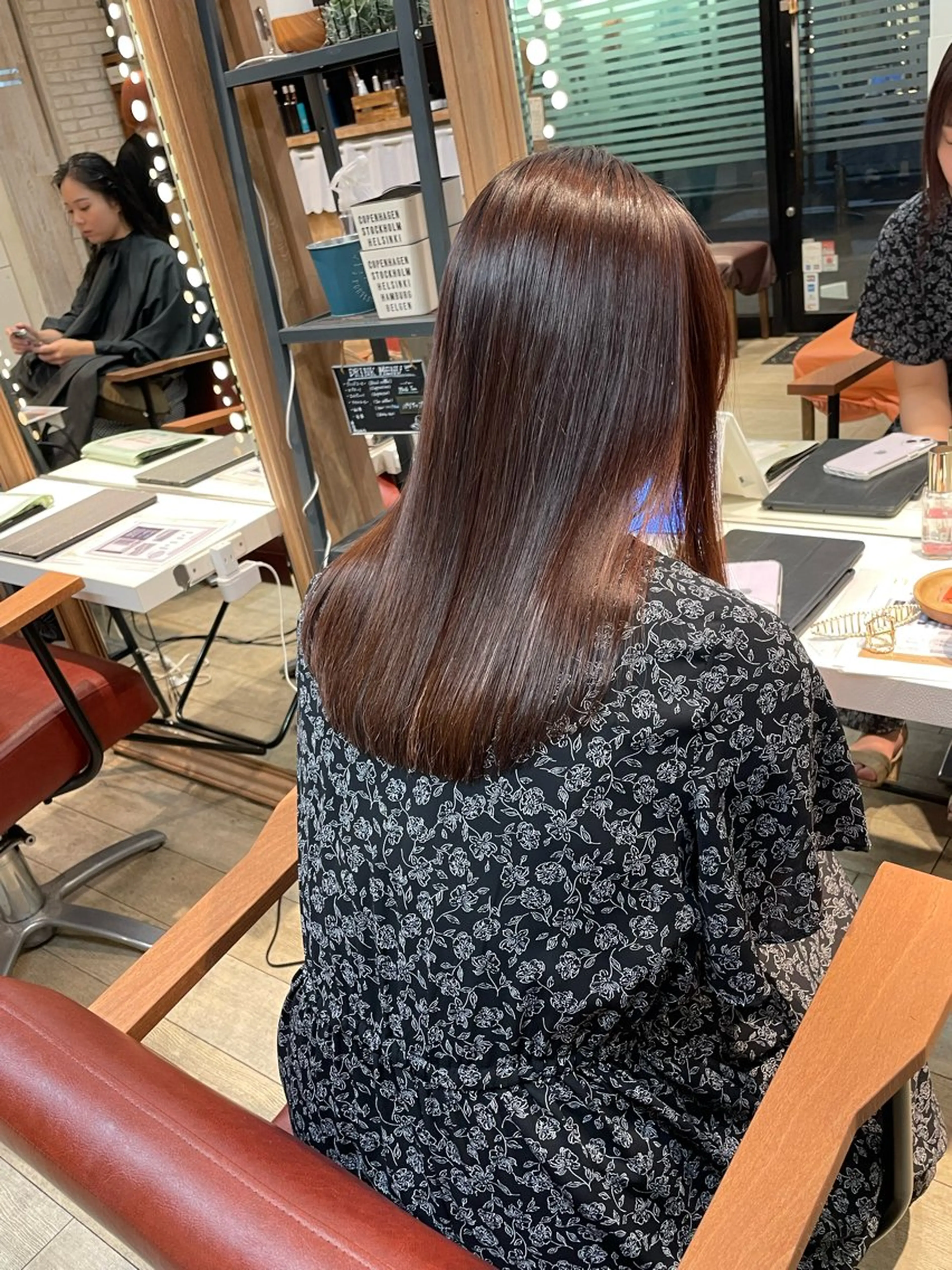 セミロング カラー 縮毛矯正 カット 縮毛矯正 トリートメント ✨横須賀髪質改善✨️ 加藤 百音のヘアスタイル