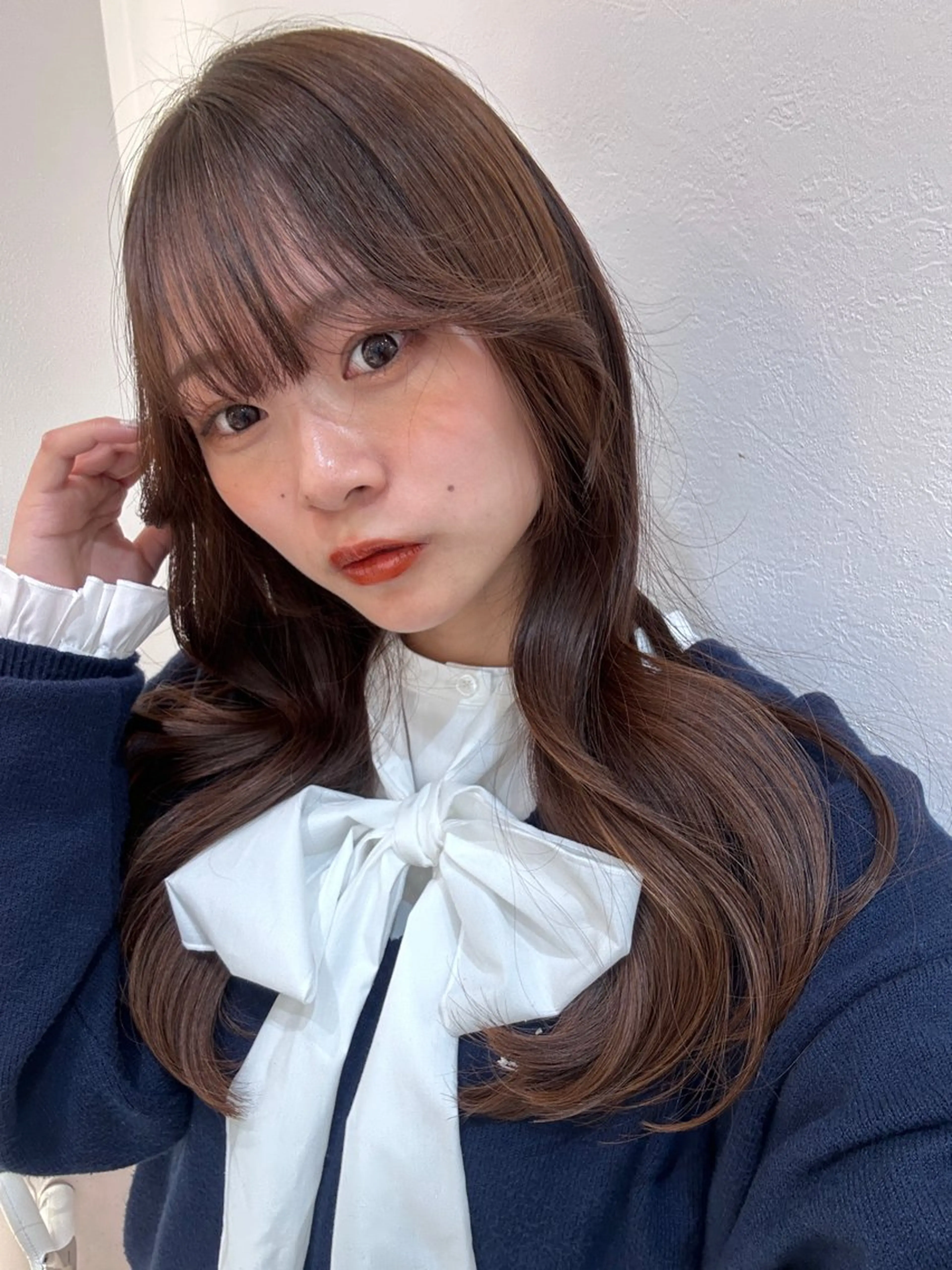 ロング 髪質改善 韓国風ヘア ロング 似合わせカット カット ヘアカラー トリートメント ボブ/レイヤーボブ/ 髪質改善/梶川 夏季のヘアスタイル