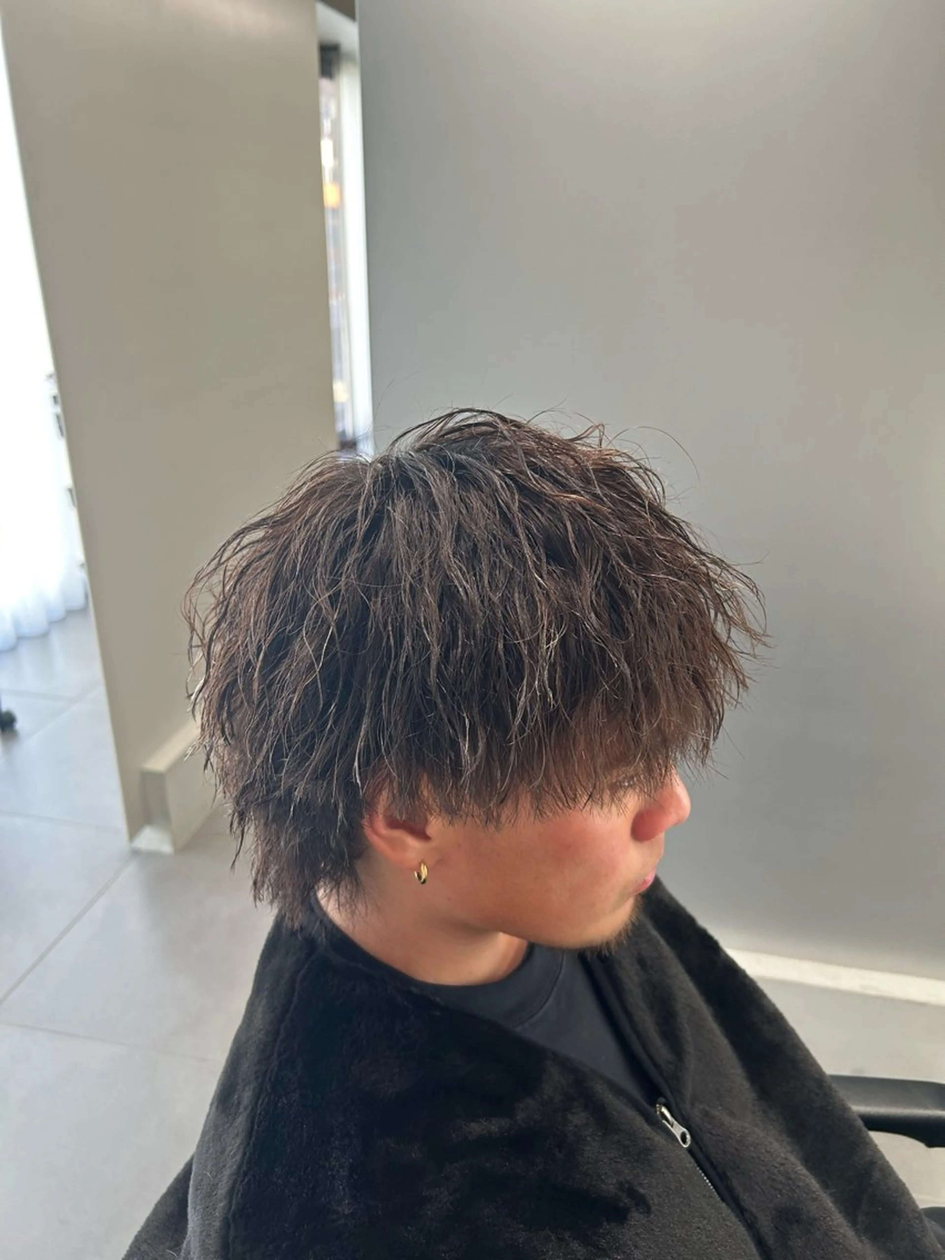ショート パーマ メンズ メンズパーマ カット ヘアカラー パーマ ヘアセット 立川メンズパーマ職人 小泉文人のヘアスタイル