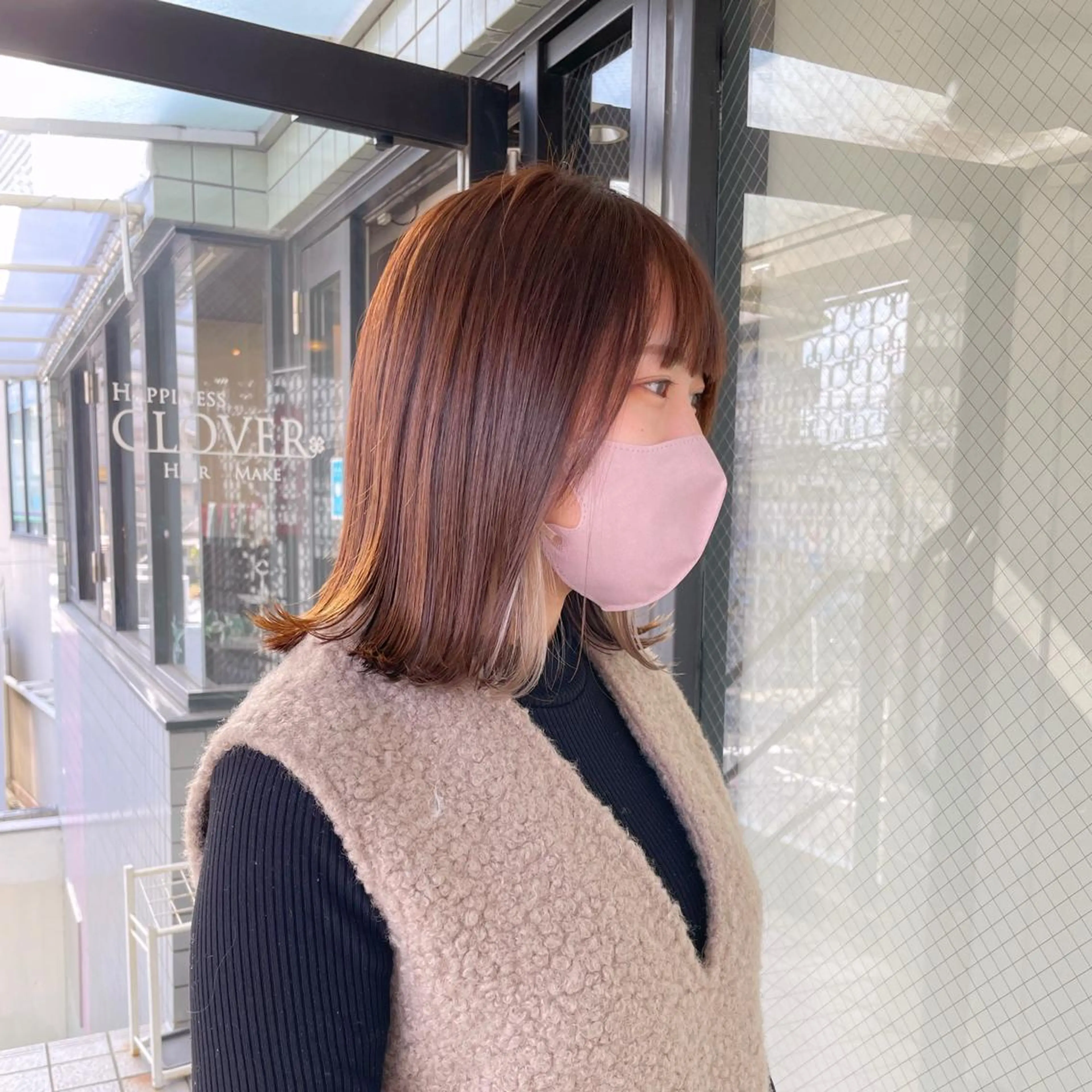 セミロング カラー カット ヘアカラー トリートメント 艶髪/巻ける縮毛矯正 /髪質改善naoのヘアスタイル