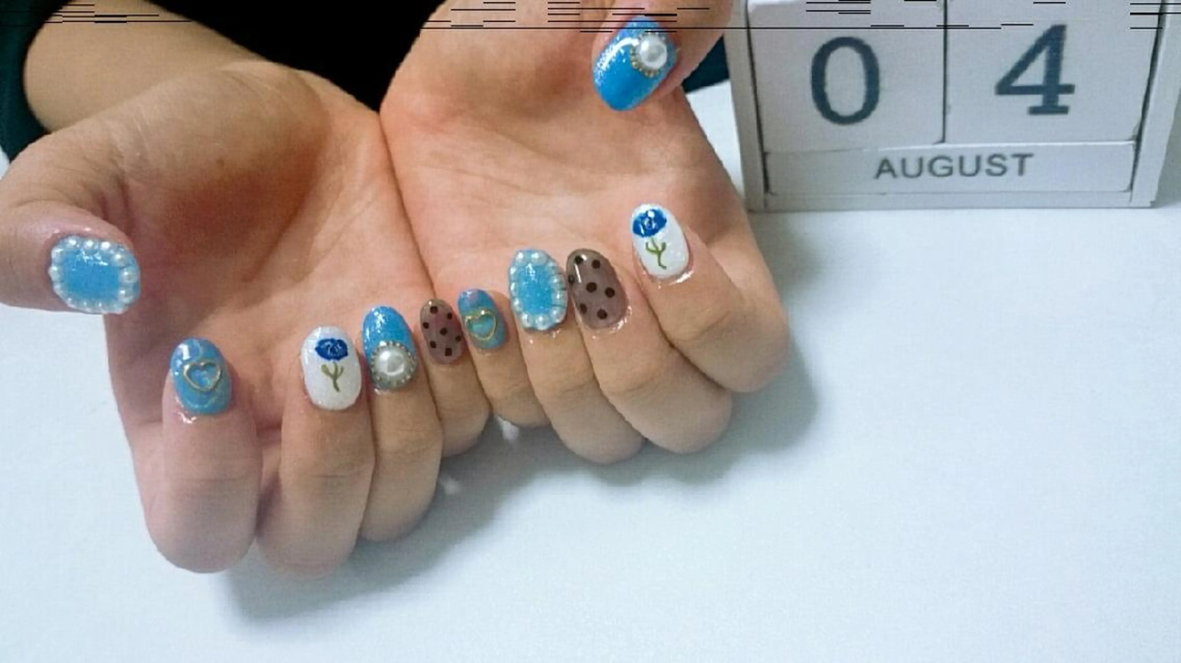 ネイル ブルー JEWEL nailのネイルデザイン
