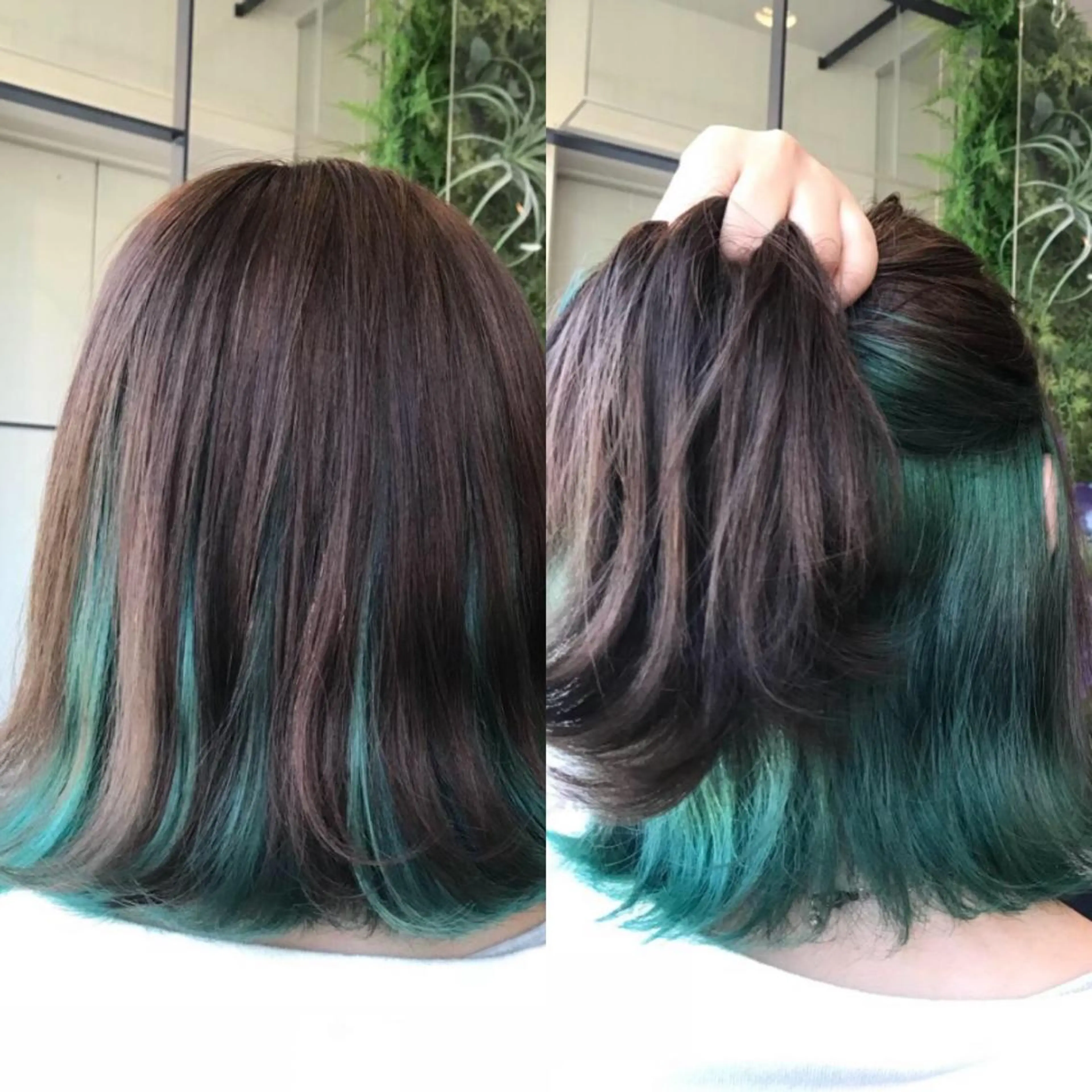 ミディアム カラー ヘアカラー Hanna by W_SALONのヘアスタイル