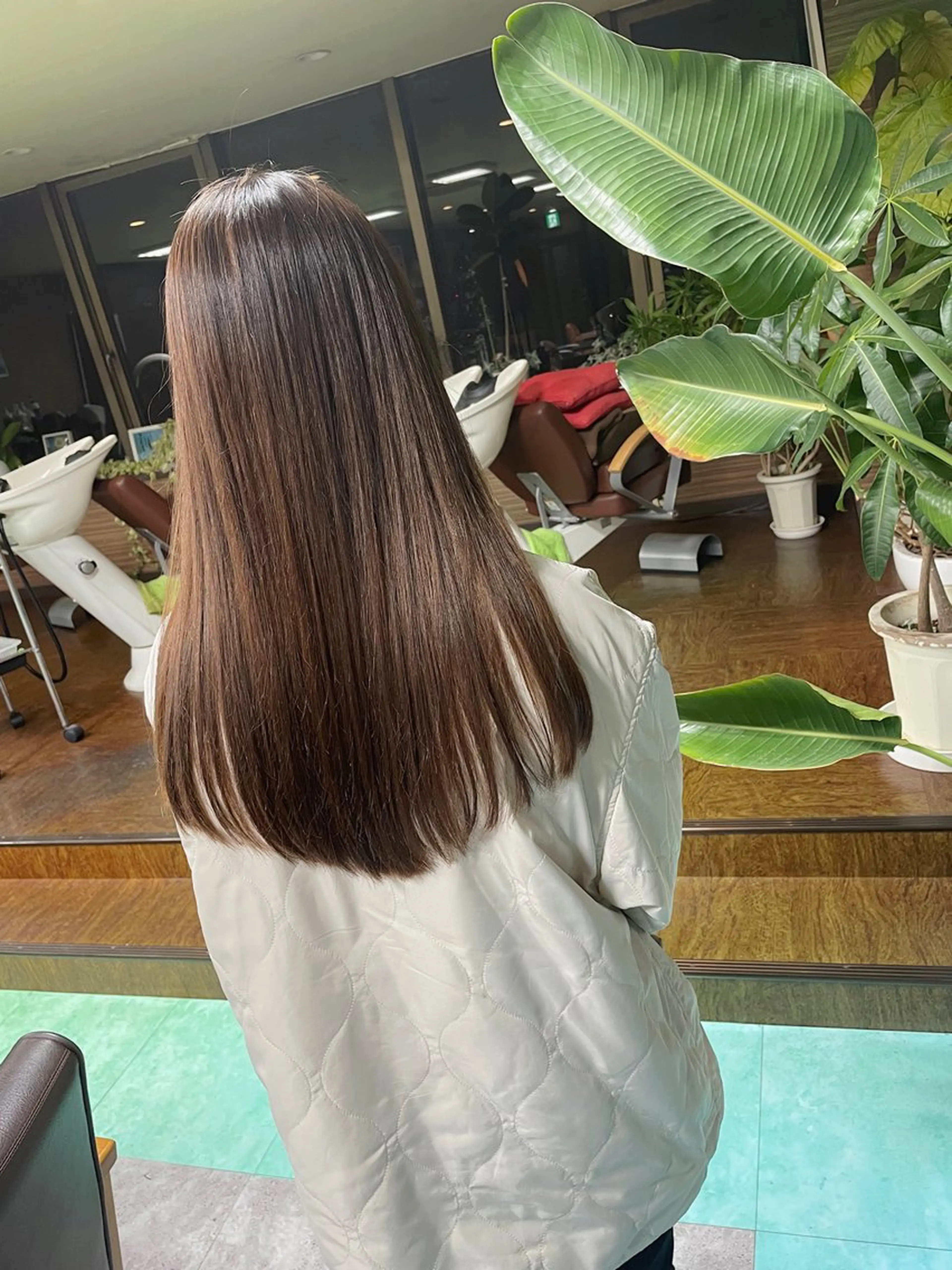 ロング 酸性ストレート 縮毛矯正 土居 正季のヘアスタイル