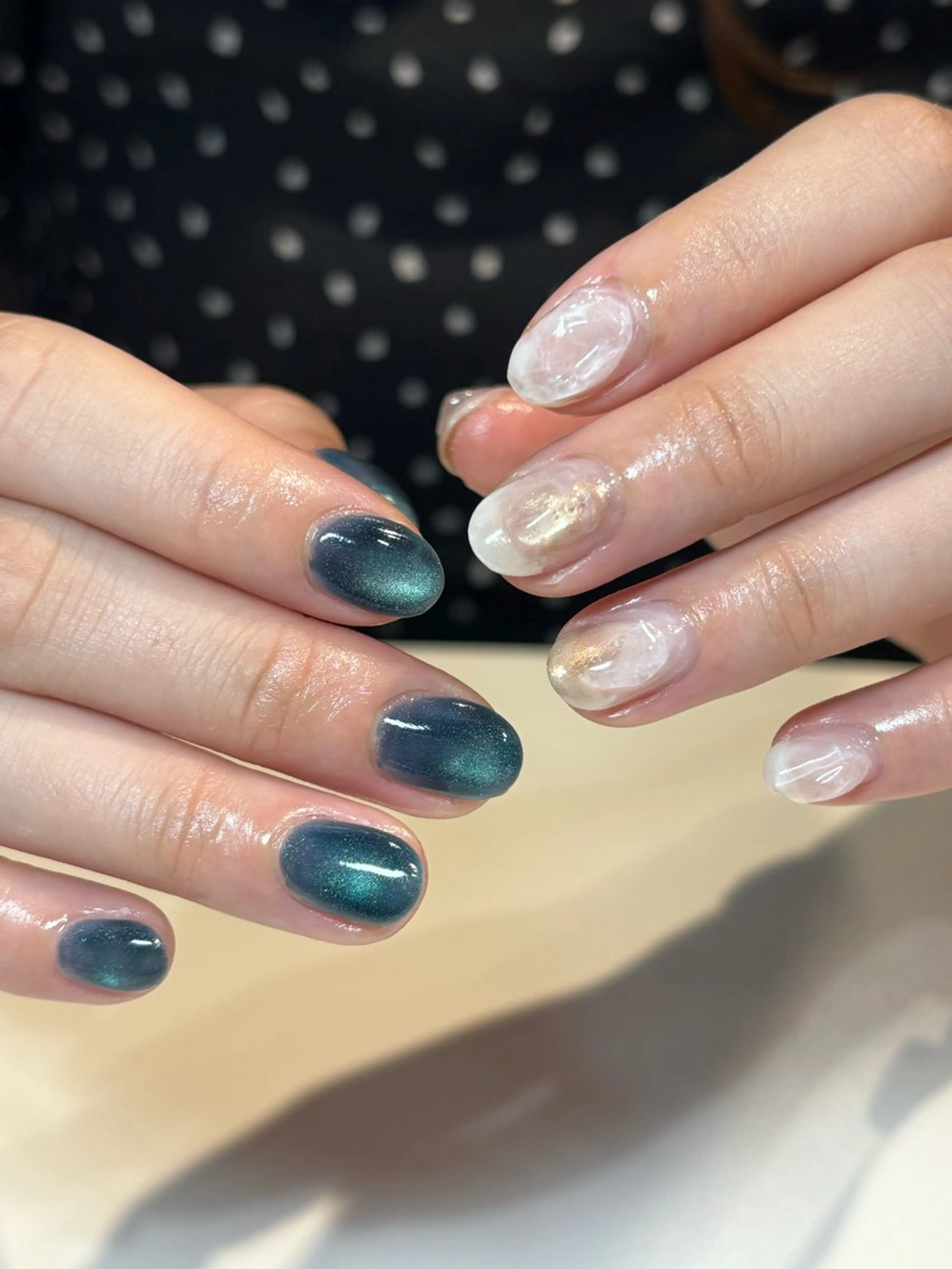 ネイル フットネイル フレンチネイル ジェルネイル グラデーション マグネットネイル ハンドネイル ヘアー.ネイル二刀流 misa🫧のヘアスタイル