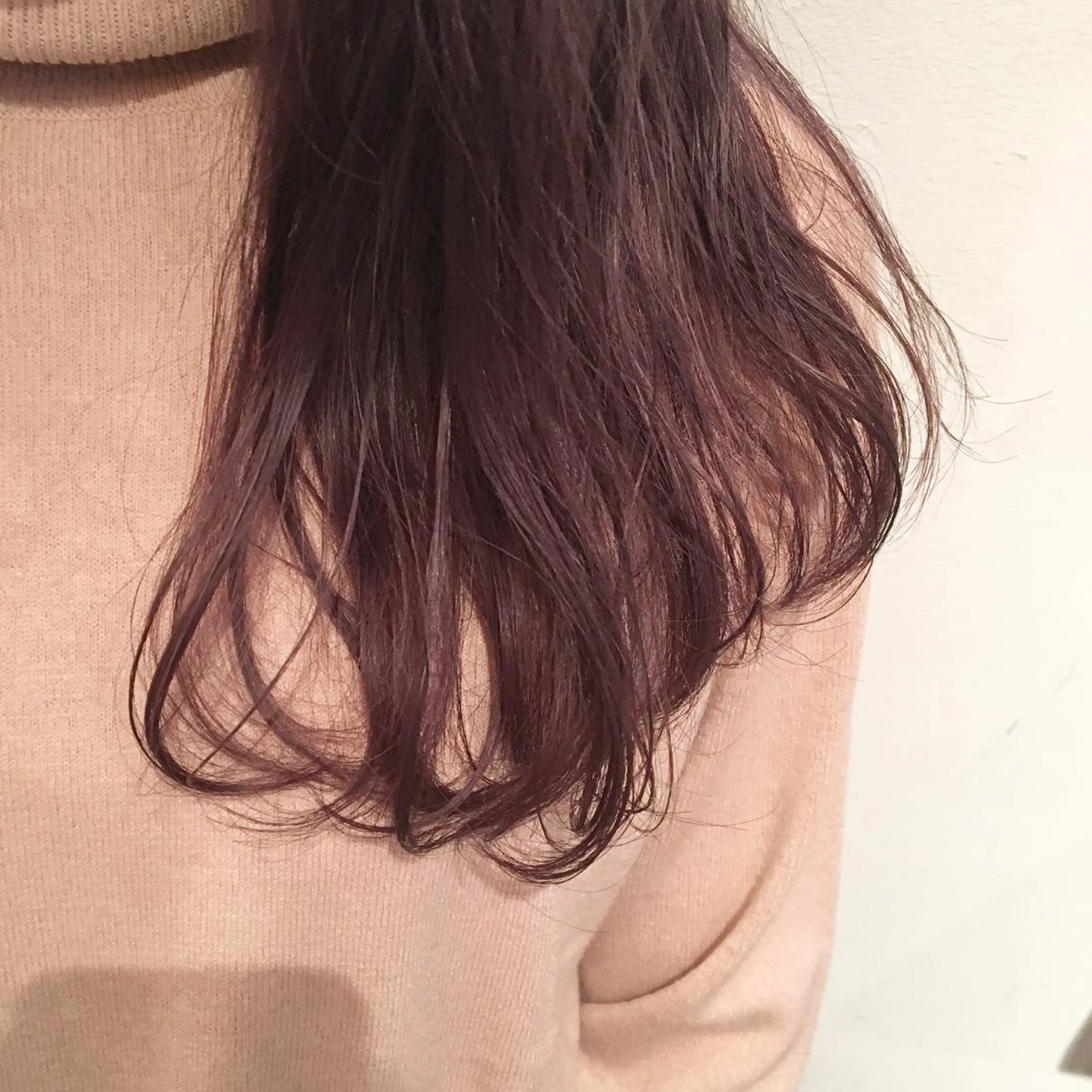 ロング カラー ピンクカラー ピンクパープル パープルカラー emme MIHO♡のヘアスタイル