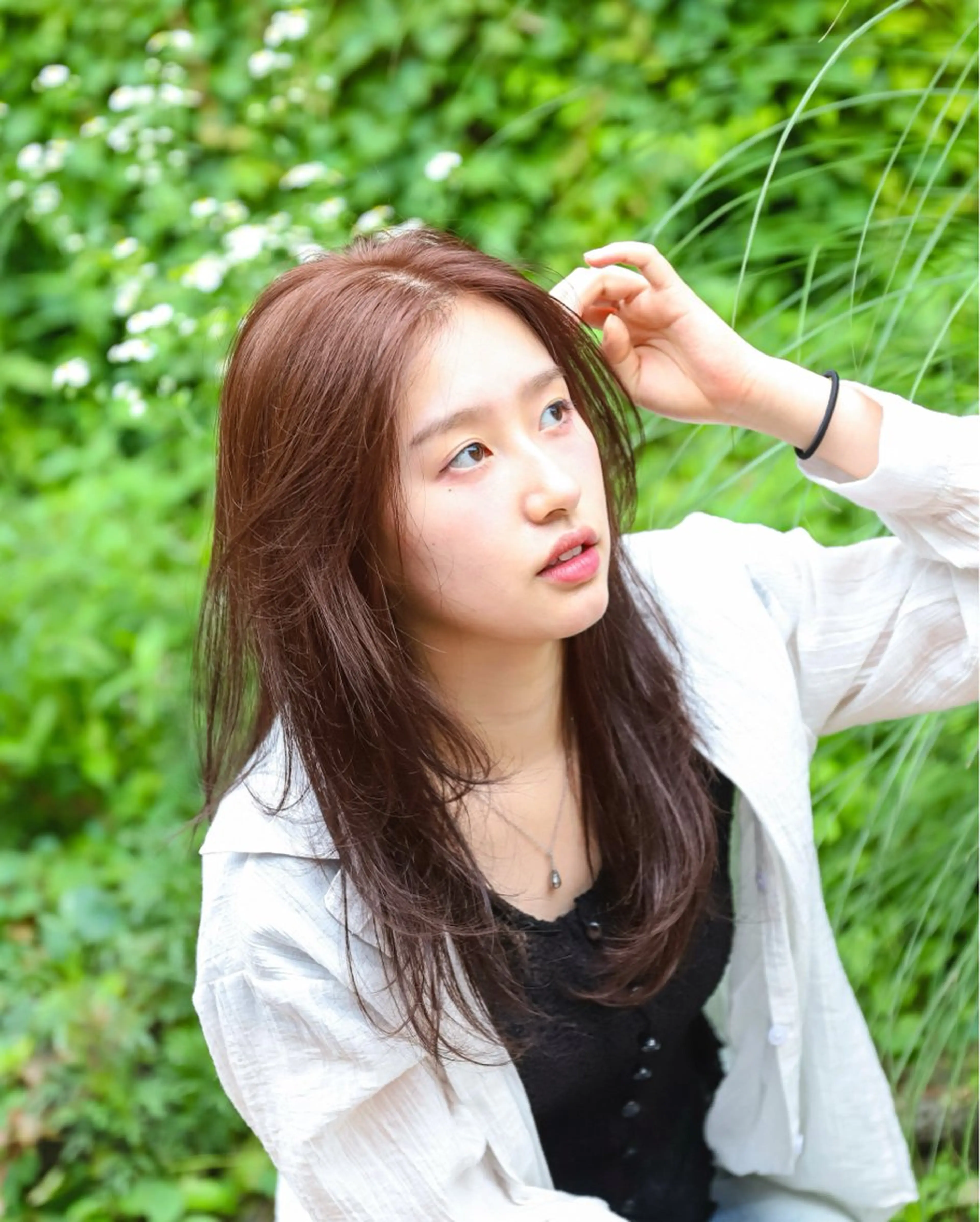 ミディアム 韓国風ヘア カット ヘアカラー トリートメント AVAHAIR新大久保所属・【韓国ヘア】 AVAHAIRユウトのヘアスタイル