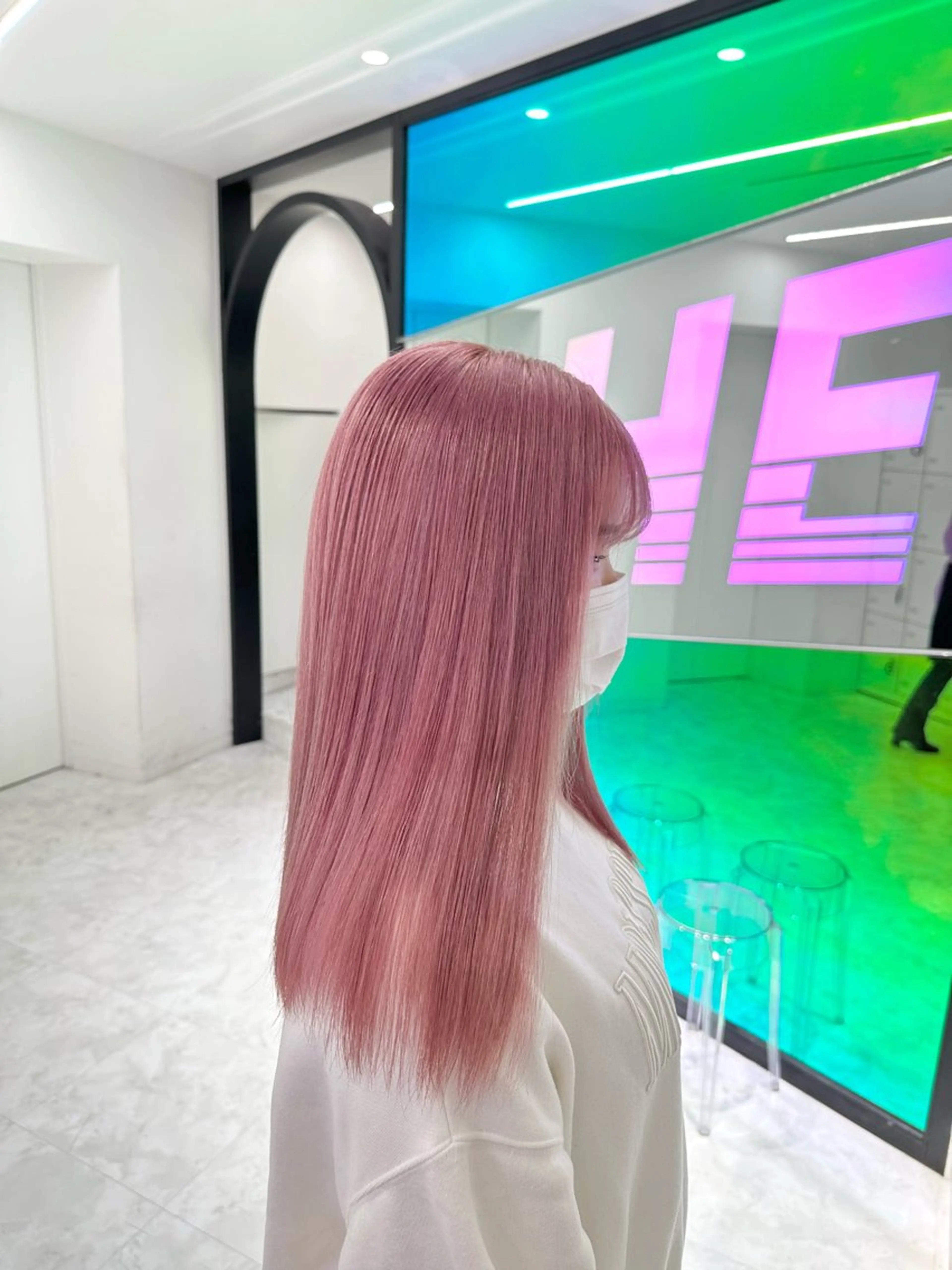 ロング カラー ヘアカラー トリートメント ヘアセット 似合わせハイトーン♡ みつきのヘアスタイル