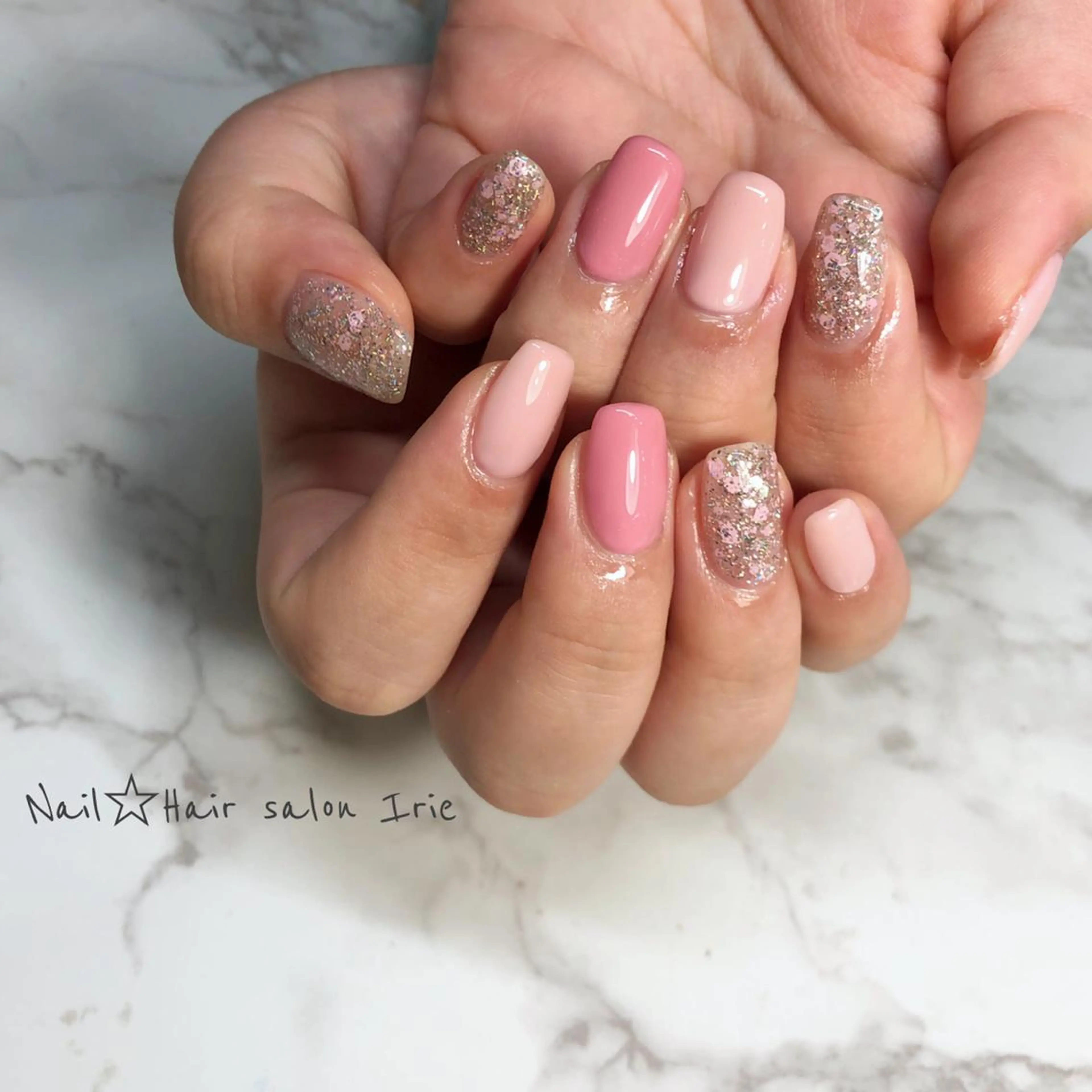 ネイル ハンドネイル ハンドケア Hair salon Irie所属・與儀 知佳のネイルデザイン