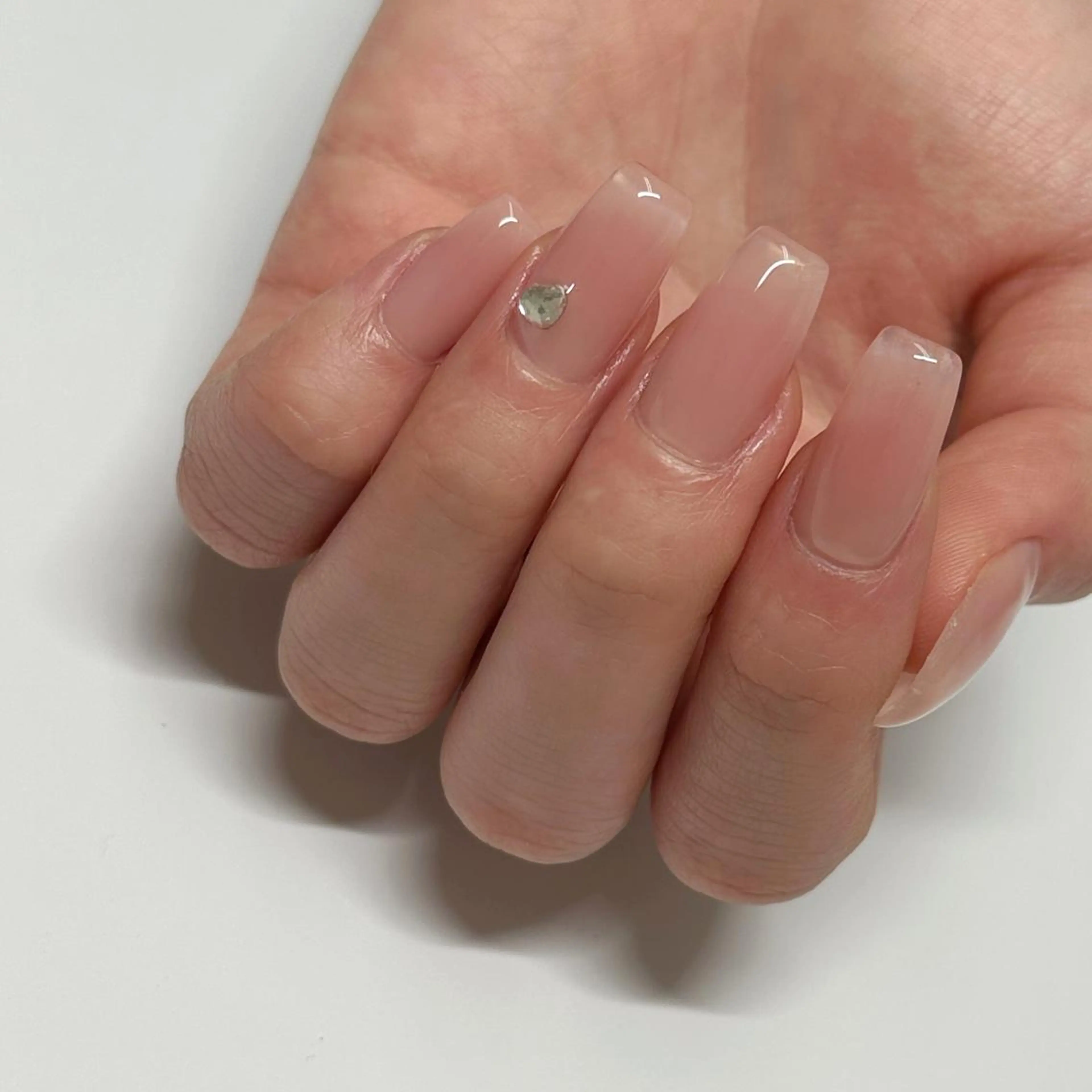 ネイル 長さ出し ジェルネイル グラデーション Faire MIKIのネイルデザイン